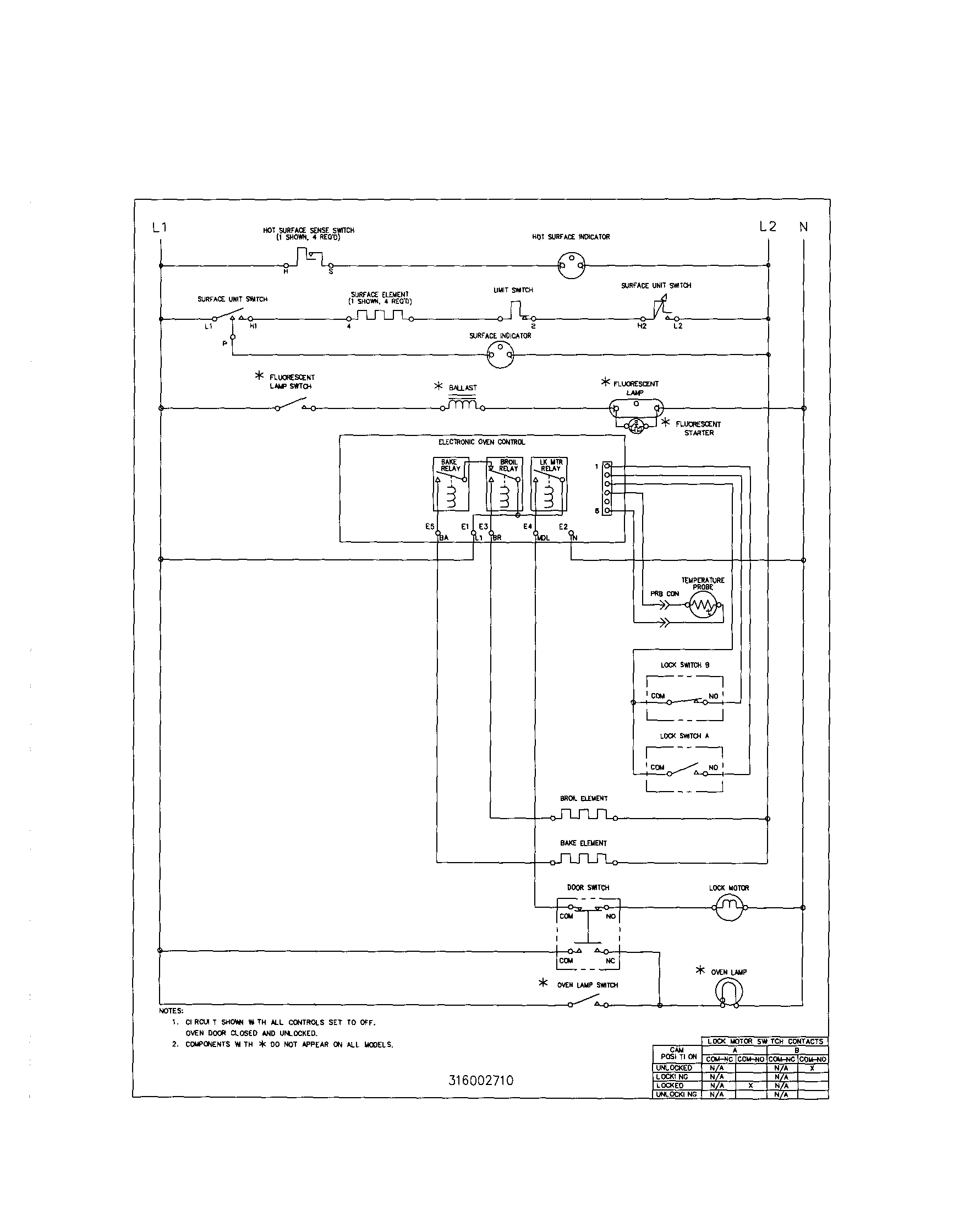 Frigidaire FEF365CGTC wiring diagram diagram