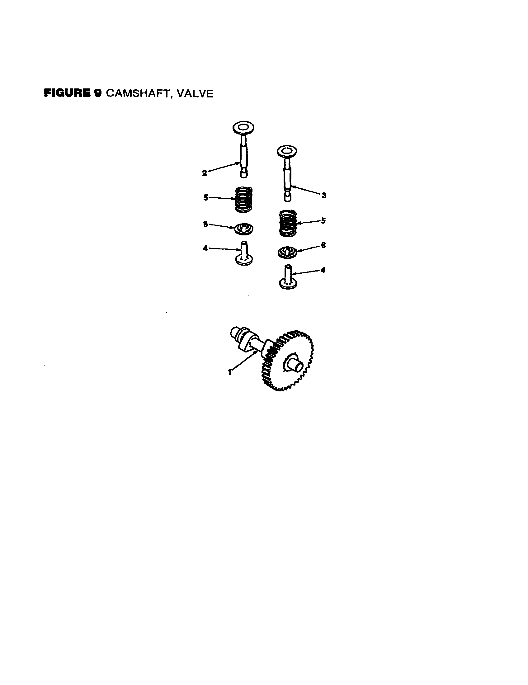 Homelite UT-04005 camshaft, valve diagram
