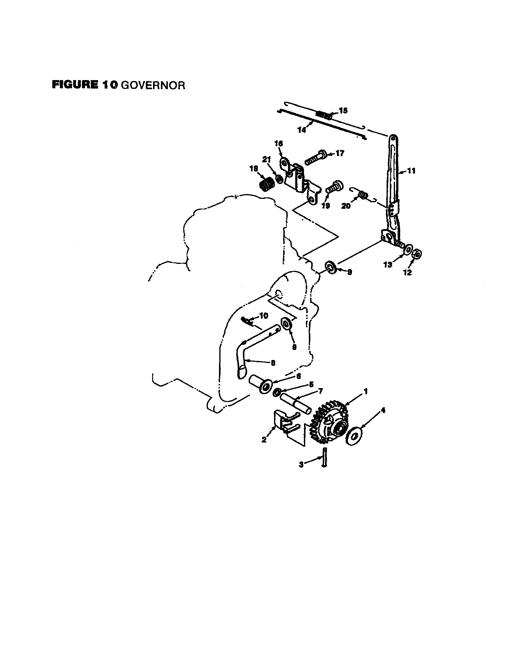 Homelite UT-04005 governor diagram