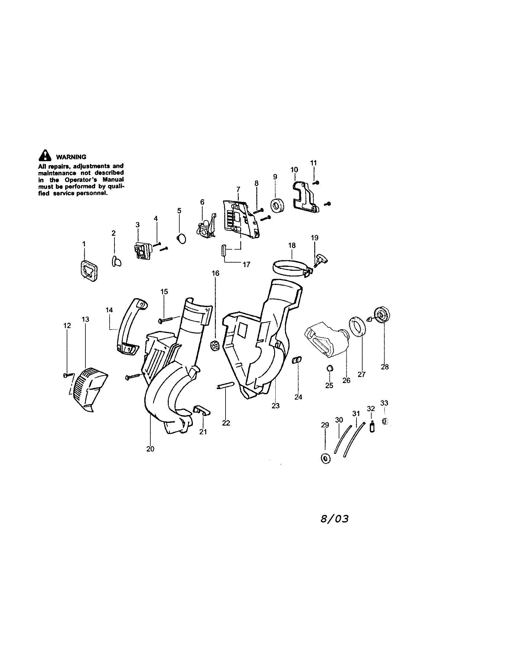 Craftsman 358797301 housing/handle/tank diagram