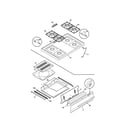 Frigidaire FGF316WGTG top/drawer diagram