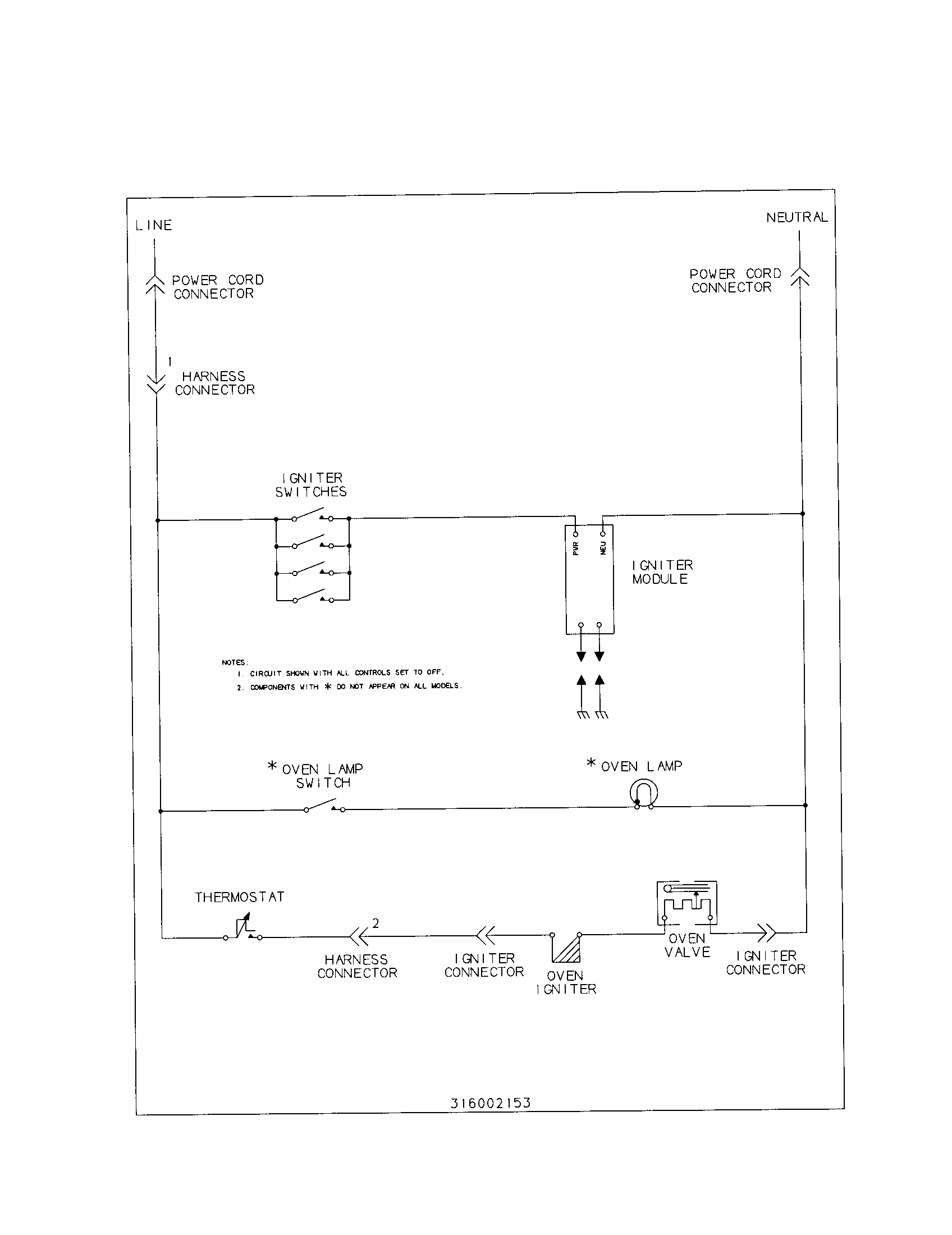 Frigidaire FGF316WGSH wiring diagram diagram