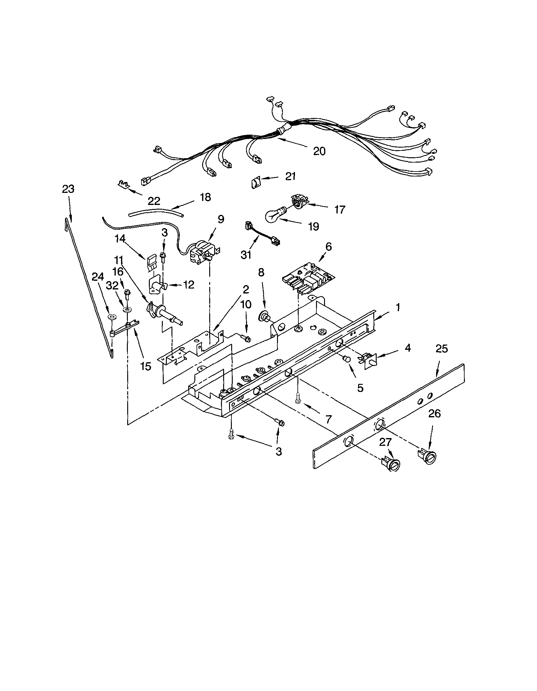 Kenmore 10651564104 control diagram