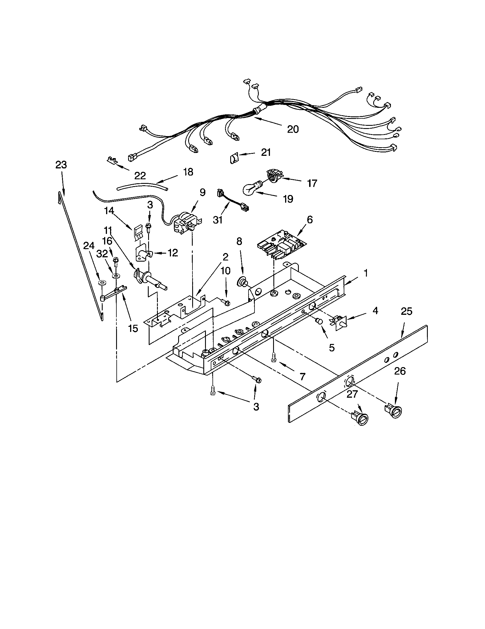 Kenmore 10651552104 control diagram