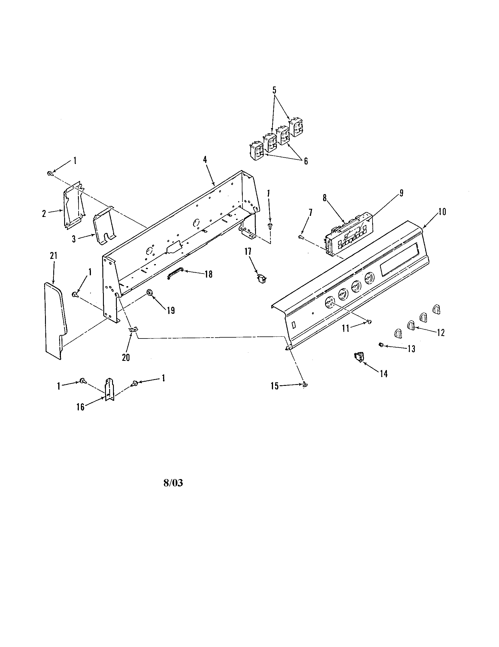 Kenmore 9119369180 backguard diagram