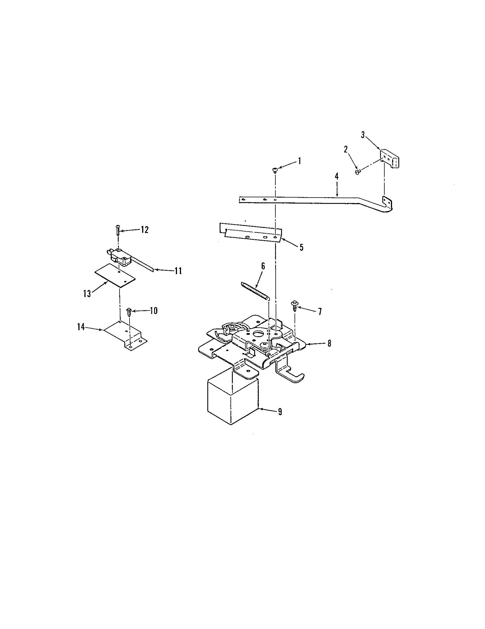 Kenmore 9119369180 door lock diagram