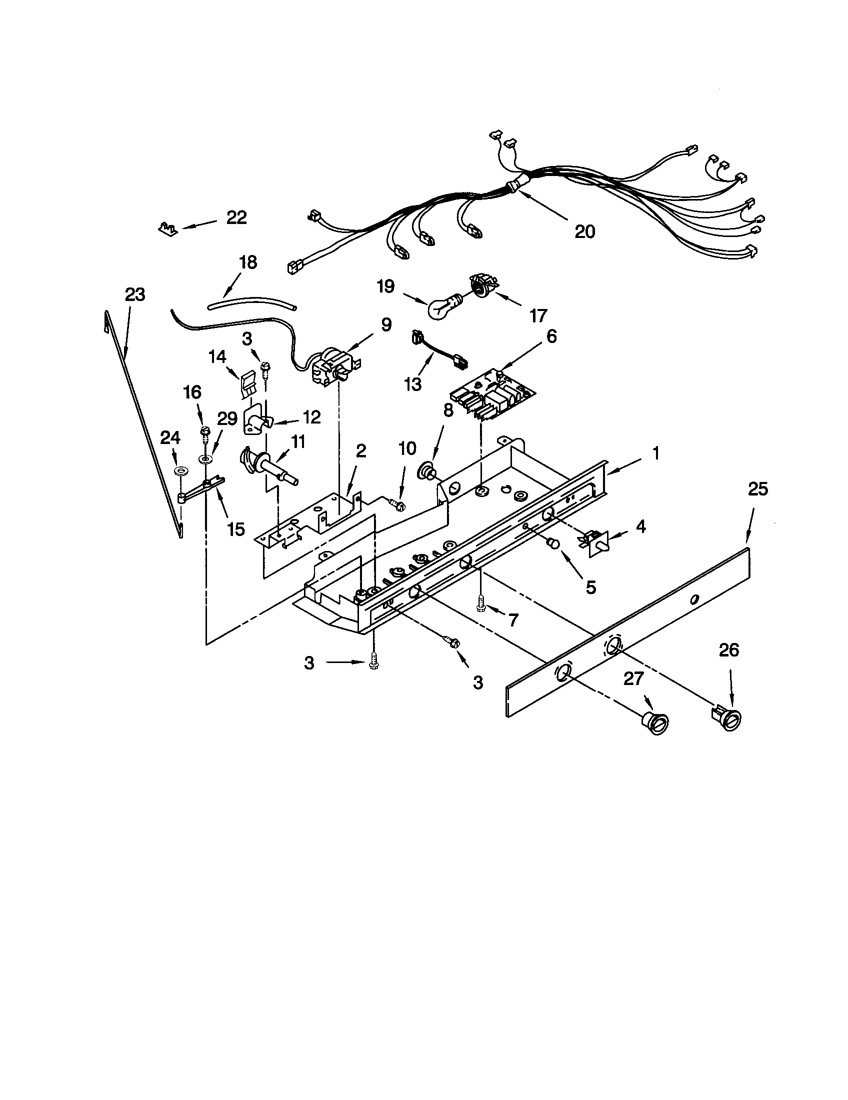 Kenmore 10652572202 control diagram
