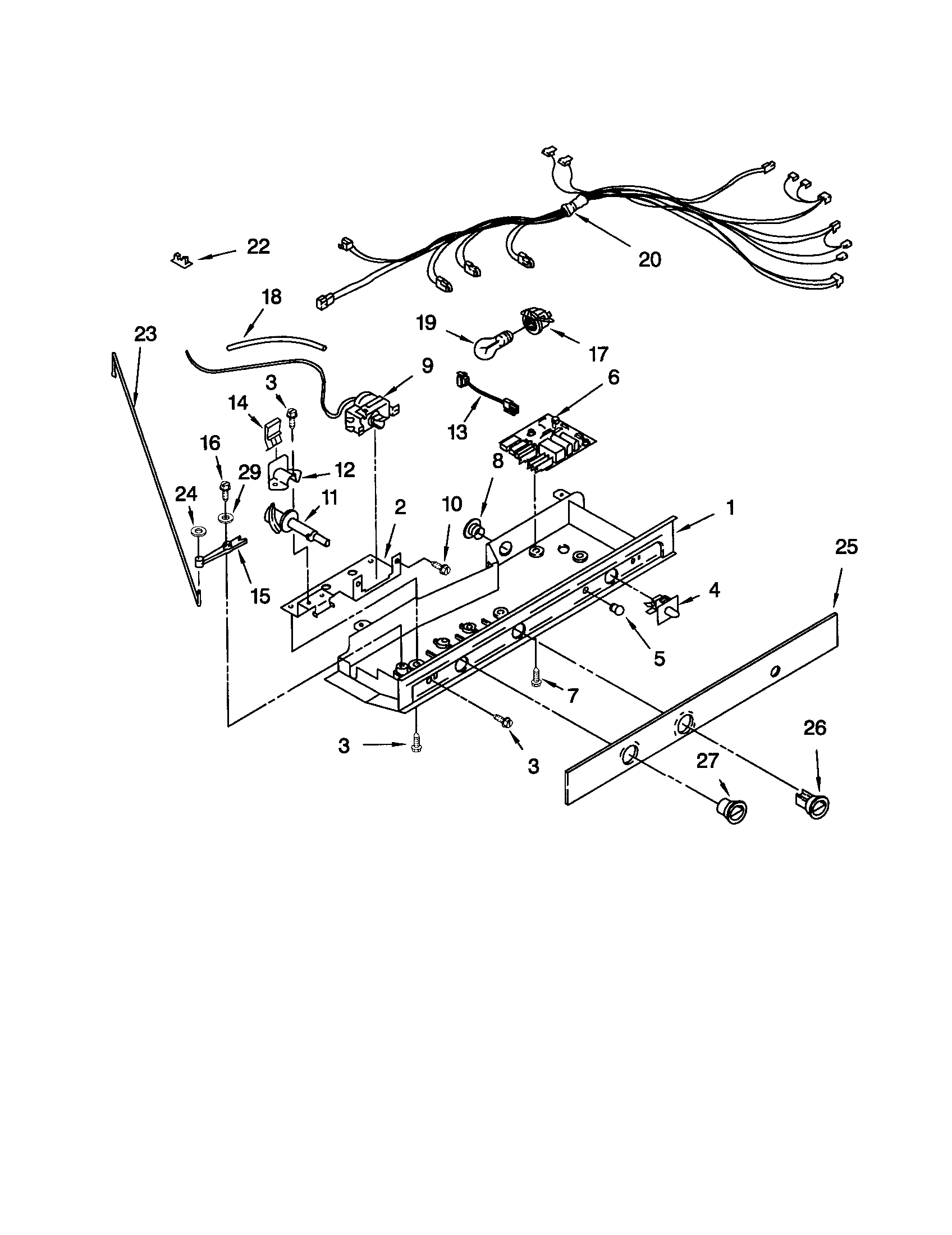 Kenmore 10652582202 control diagram