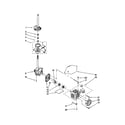 Kenmore 11024712300 brake/clutch/gearcase/motor/pump diagram