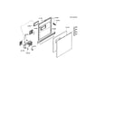 Bosch SHU66C02UC/14 (FD8211) door assembly diagram