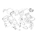 Craftsman 917374781 engine/housing/bag diagram