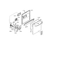 Bosch SHY56A02UC/14 (FD8301) door assembly diagram
