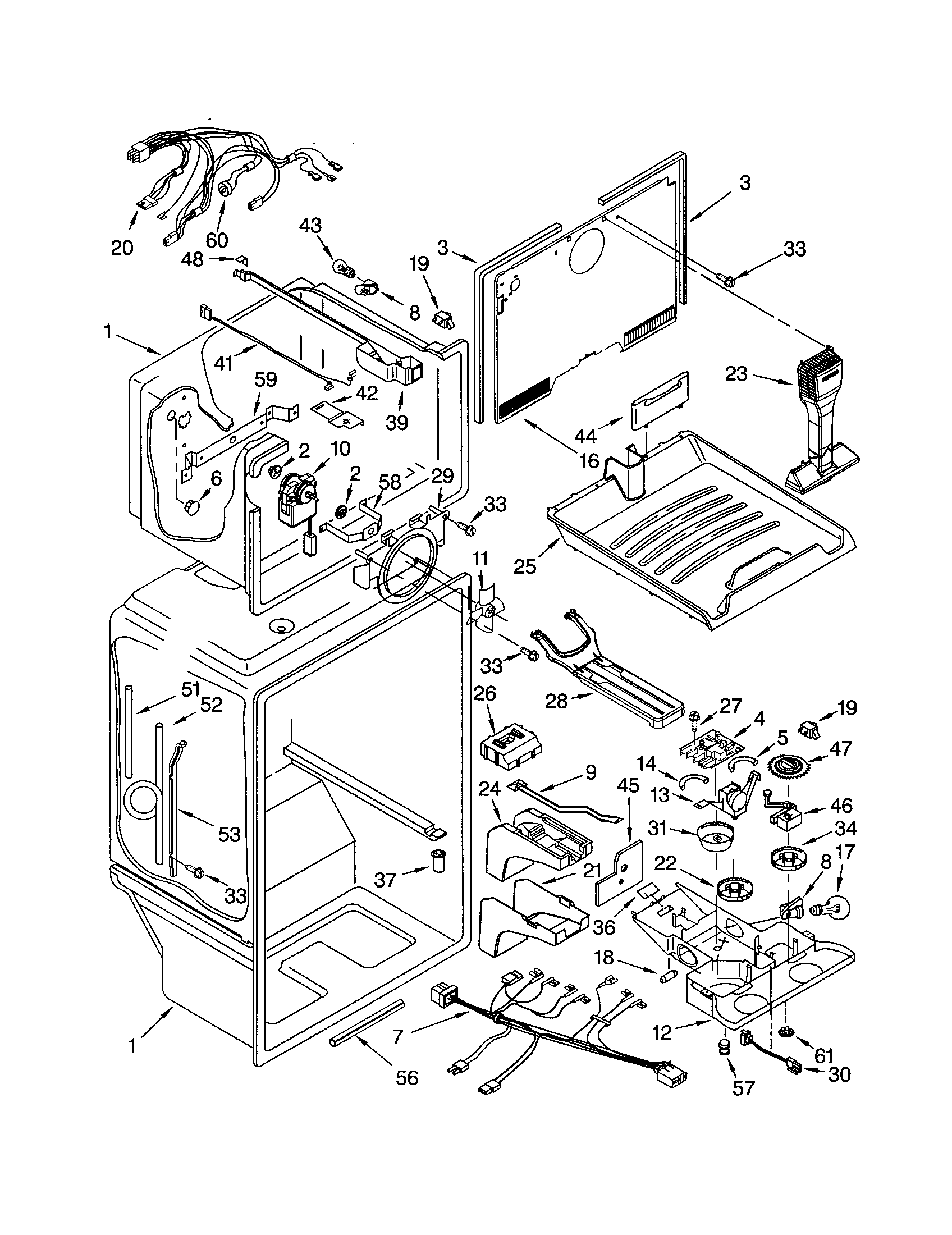Kenmore 10673203300 liner diagram