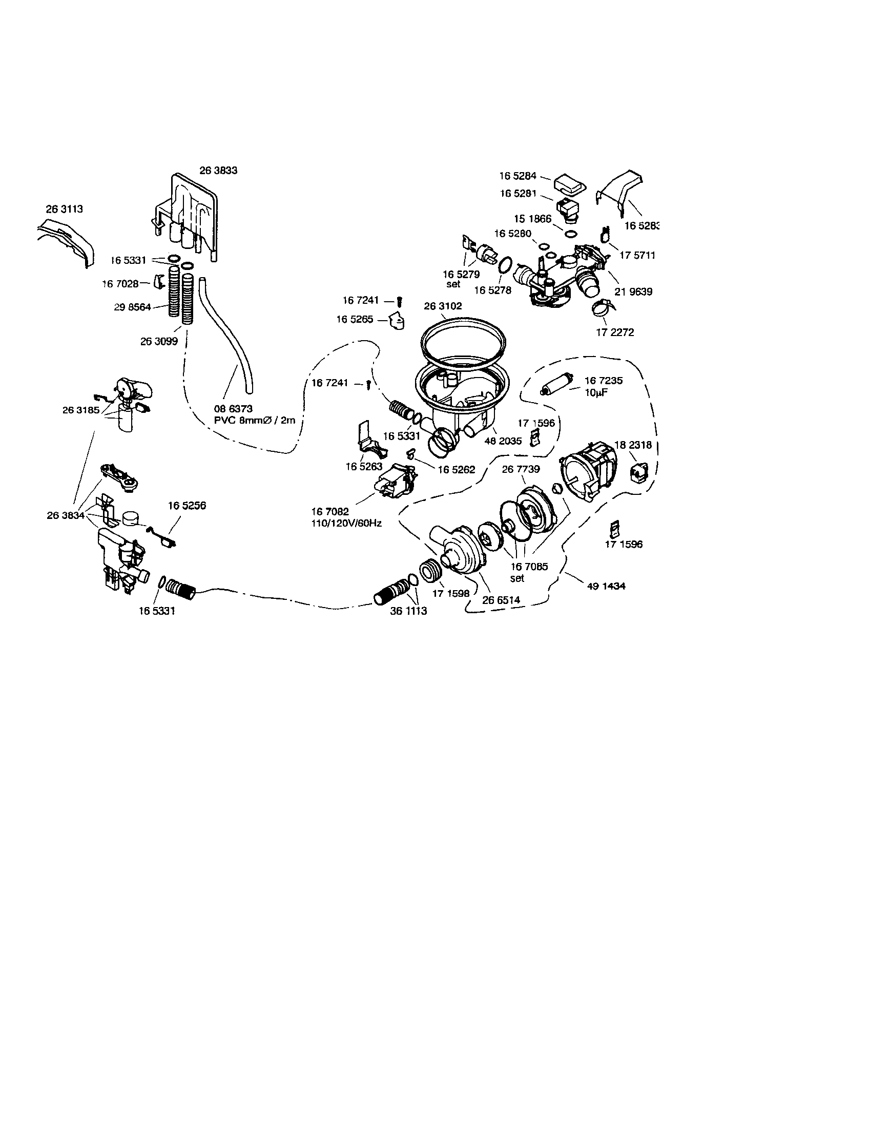 Bosch SHY56A06UC/14 (FD8301) component assemblies diagram