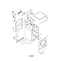 Kenmore Elite 11042926201 top and cabinet diagram