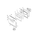 Frigidaire FEF326AWF door (fef326auf/fef326awf) diagram