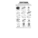 Craftsman 113170250 accessories and attachments diagram