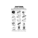 Craftsman 11317099 accessories and attachments diagram