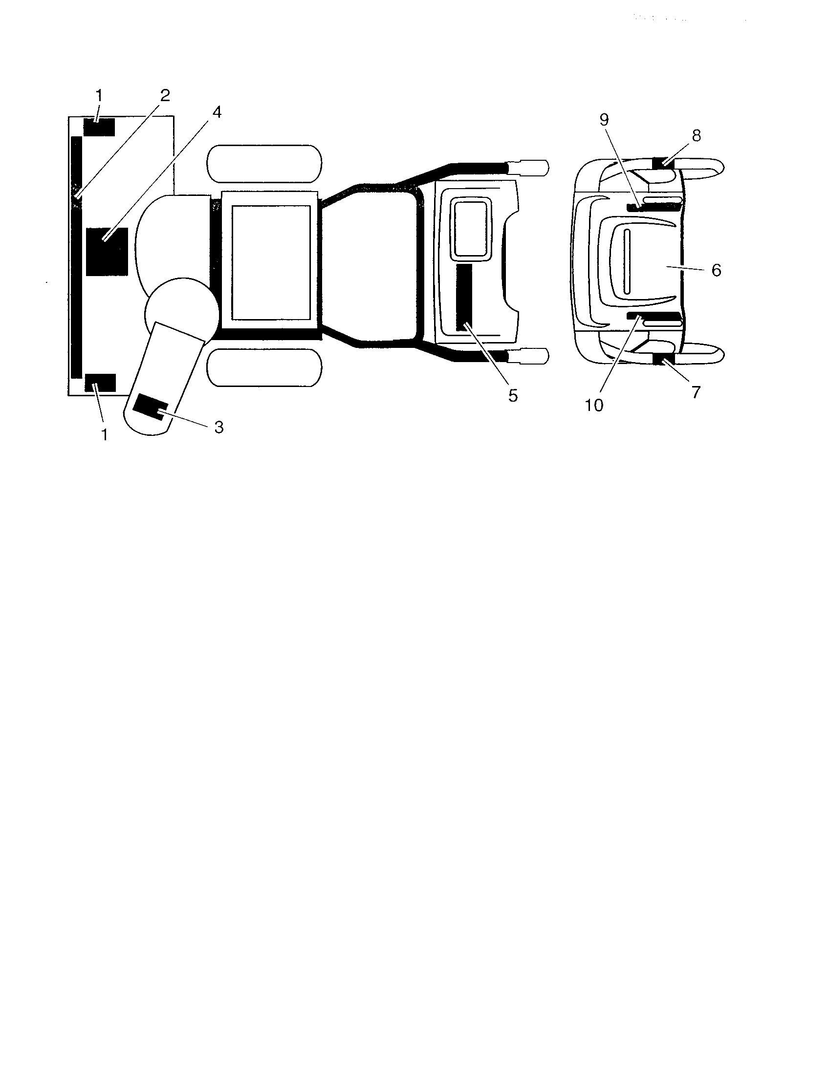 Poulan PP5524ESB decals diagram
