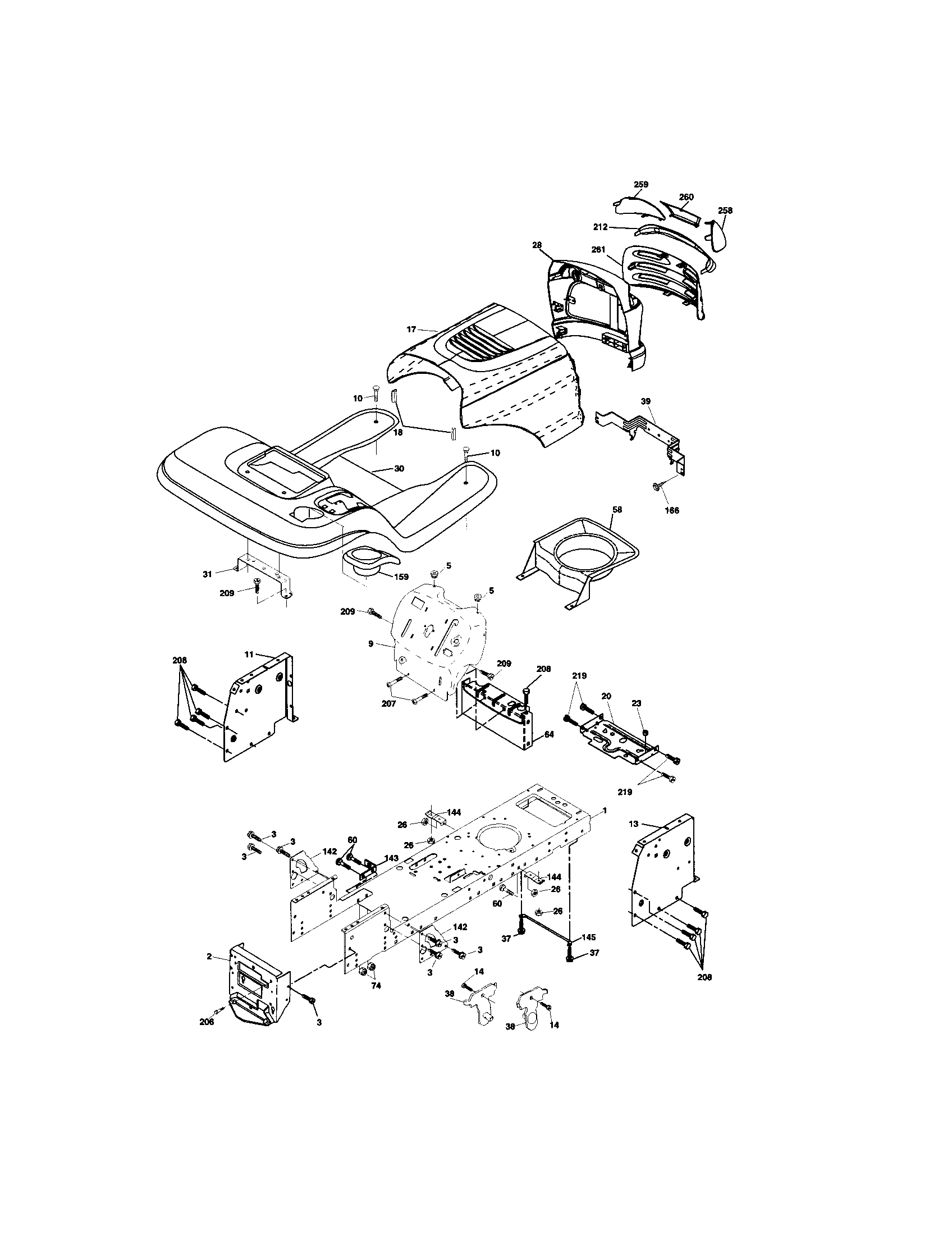 Craftsman 917273780 chassis and enclosures diagram
