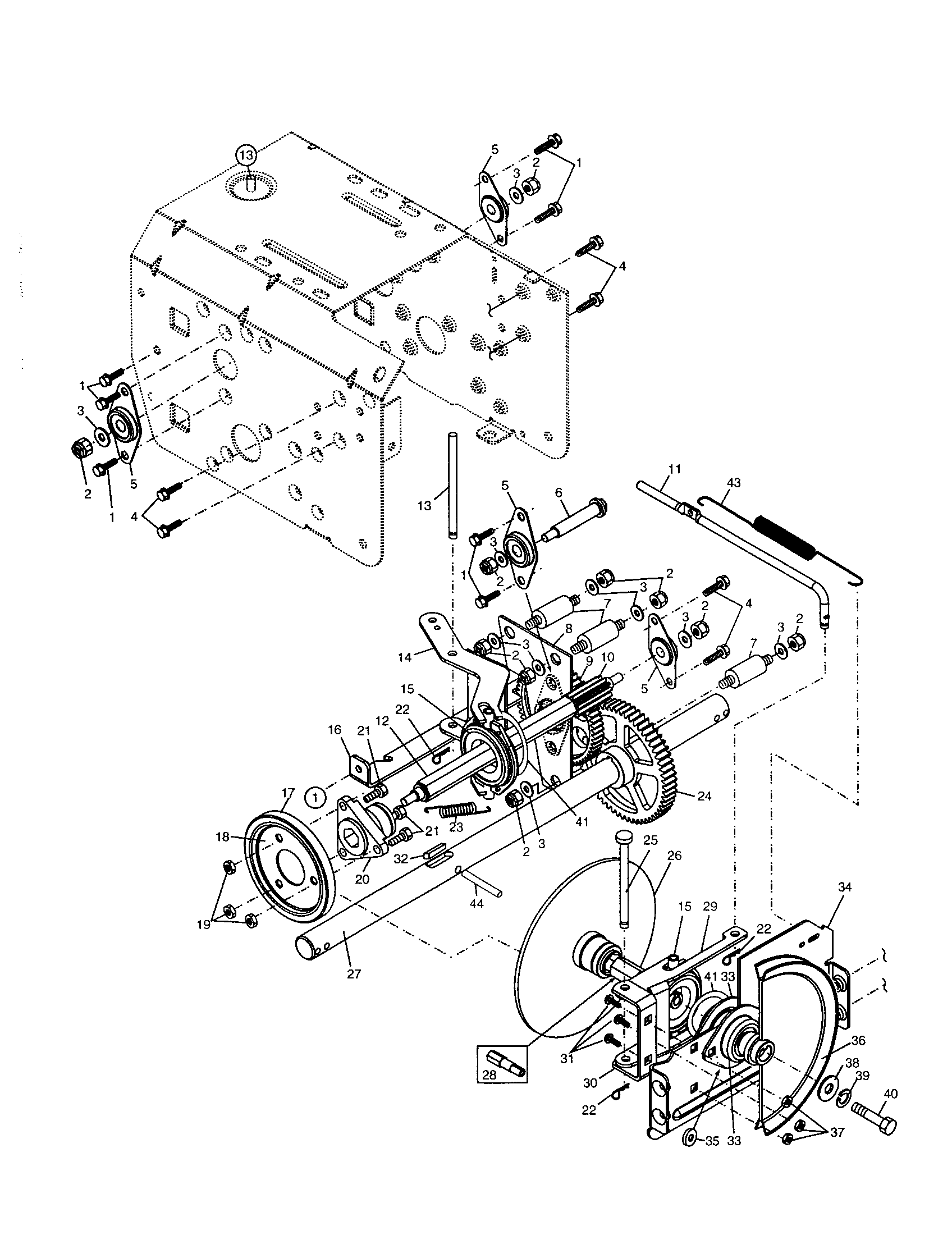 Poulan PP524A drive diagram