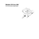 MTD 12A-377B062 front axle and height adjuster (models 370 thru 389) diagram