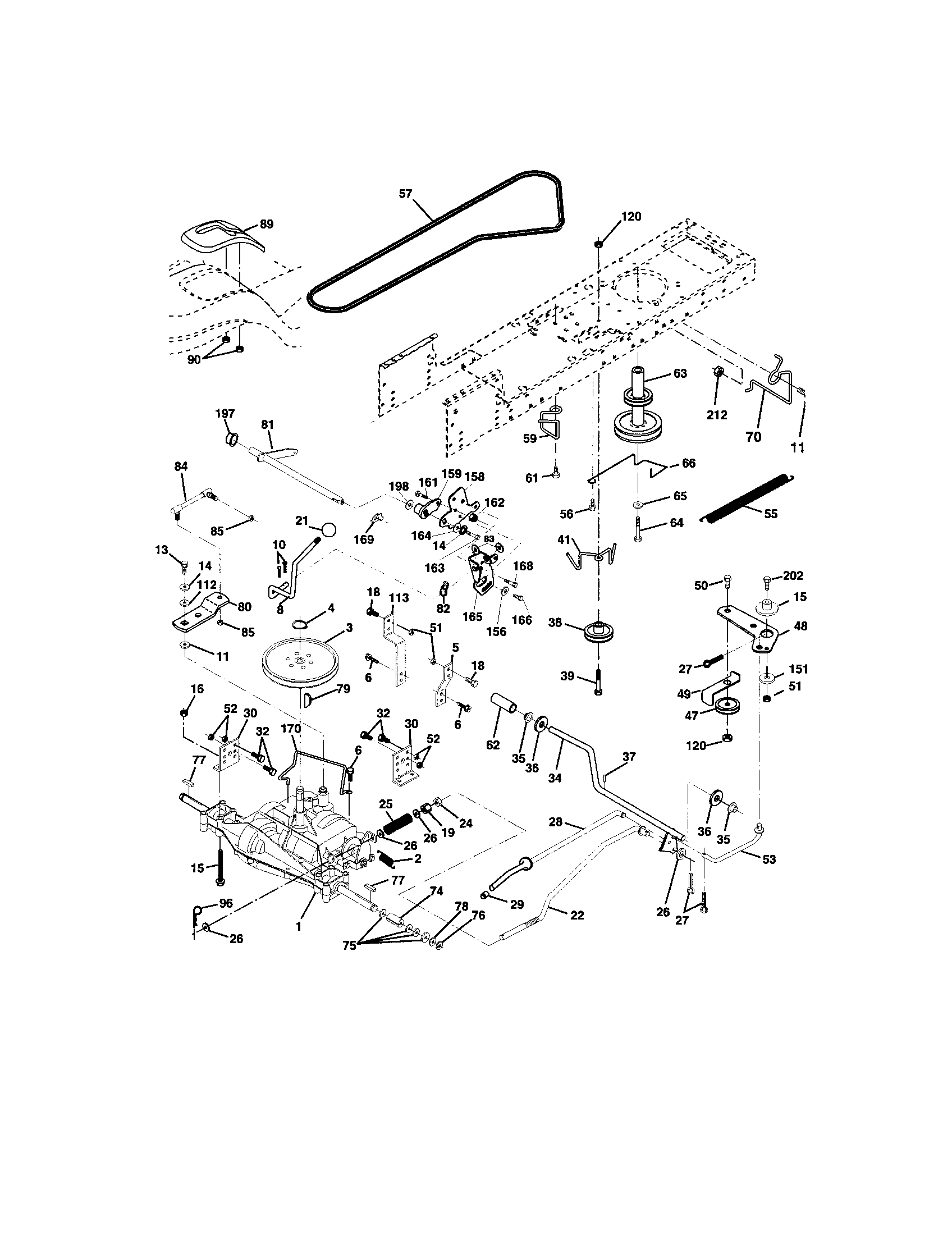 Craftsman 917273750 ground drive diagram
