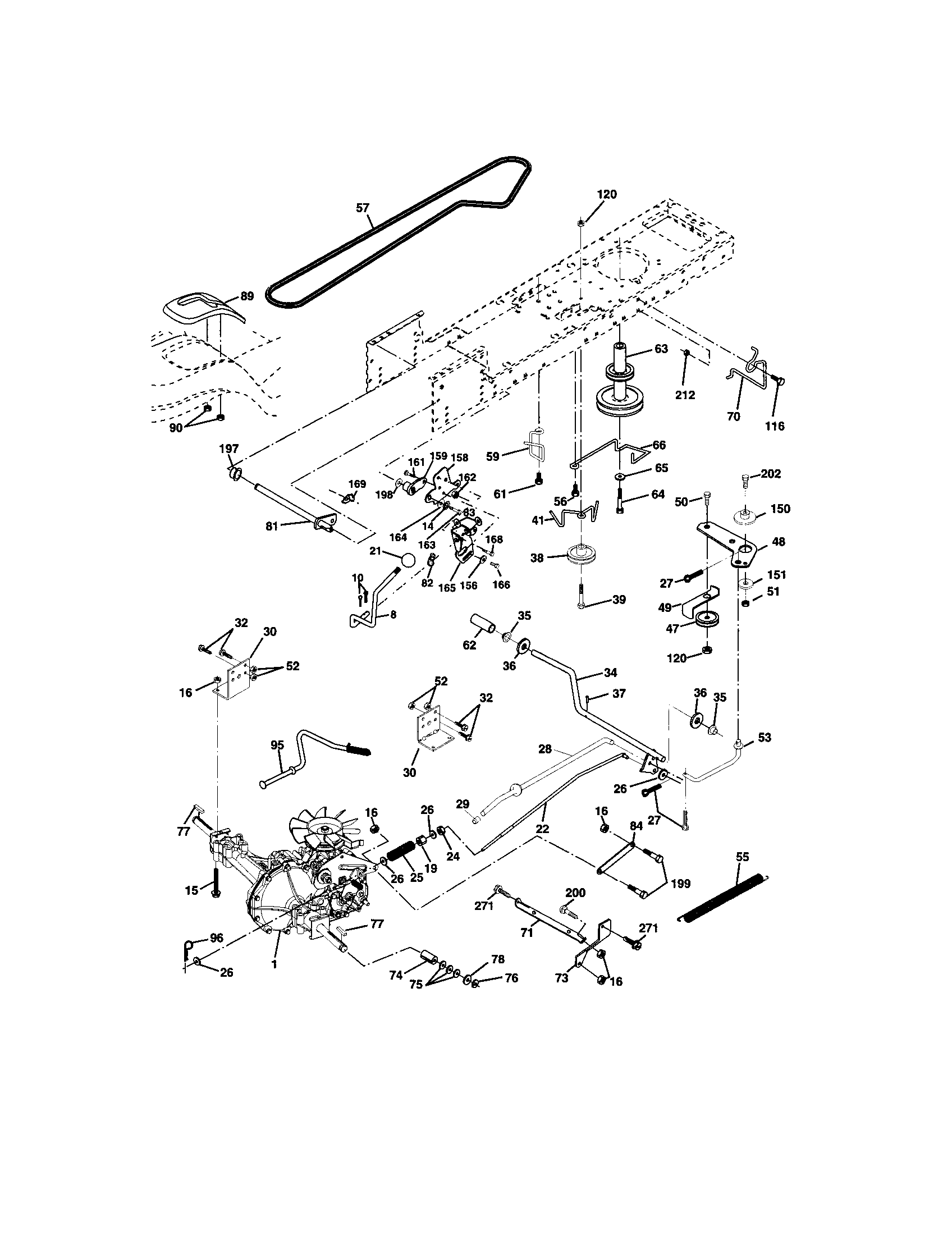 Craftsman 917273760 ground drive diagram