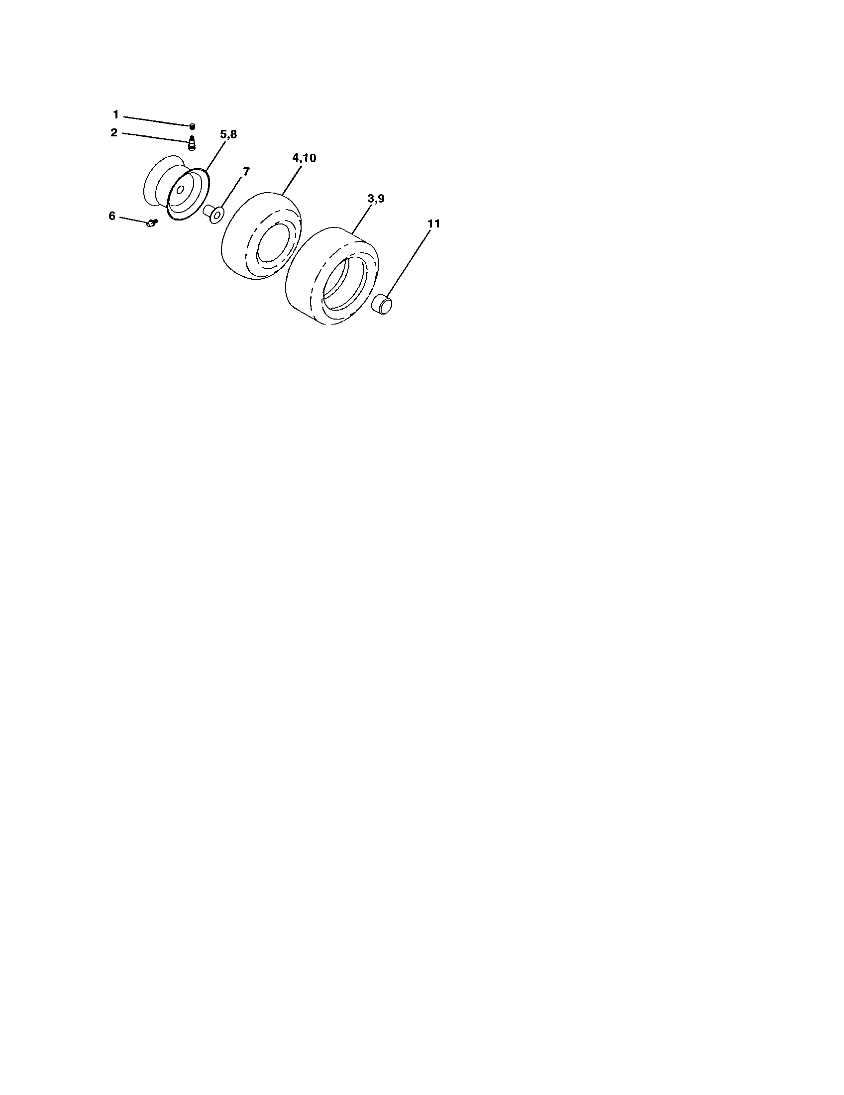 Craftsman 917273830 wheels and tires diagram