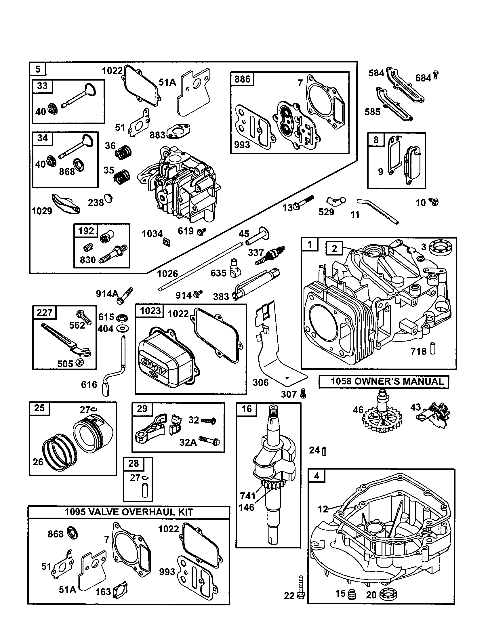 Craftsman 917378641 cylinder/head-cylinder/crankshaft diagram