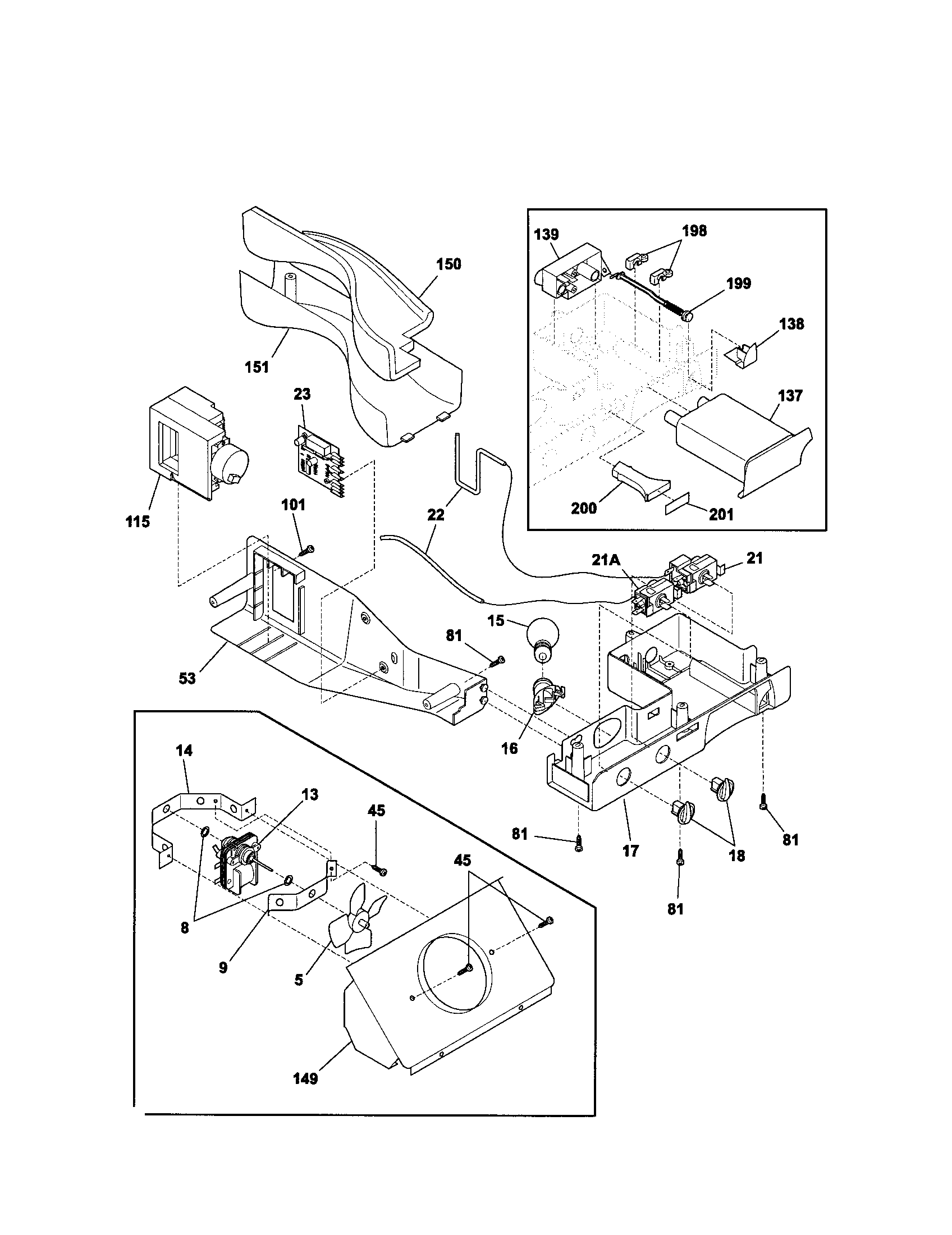 Kenmore 25352649301 controls diagram