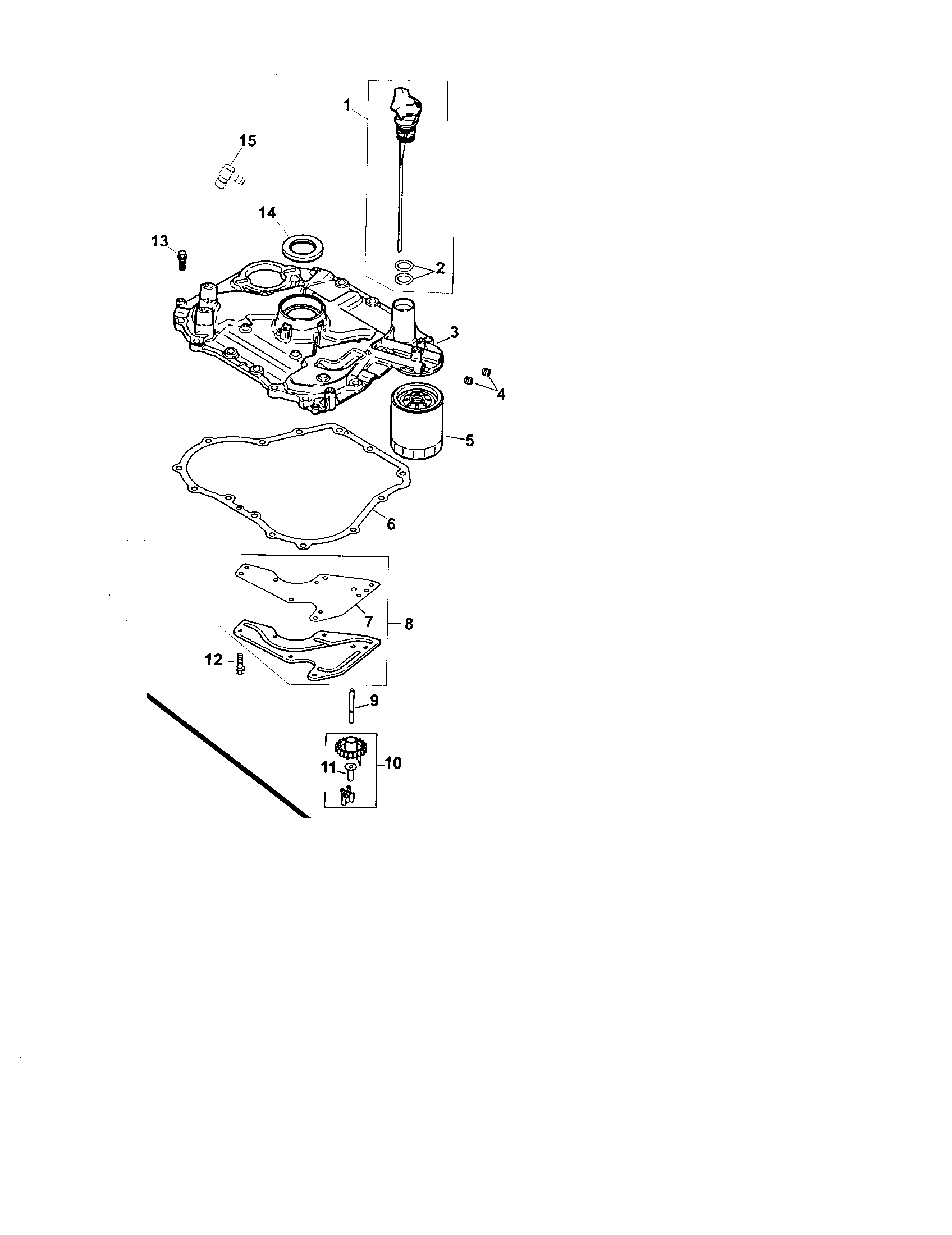 Craftsman 917273830 oil pan and lubrication diagram
