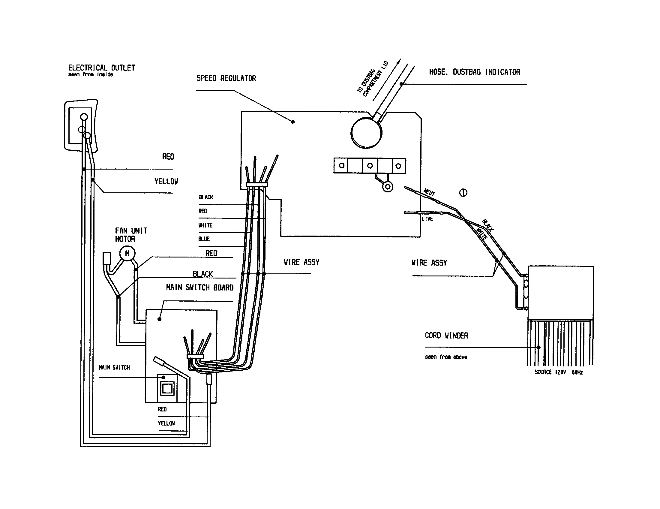Electrolux EL6988A wiring diagram diagram