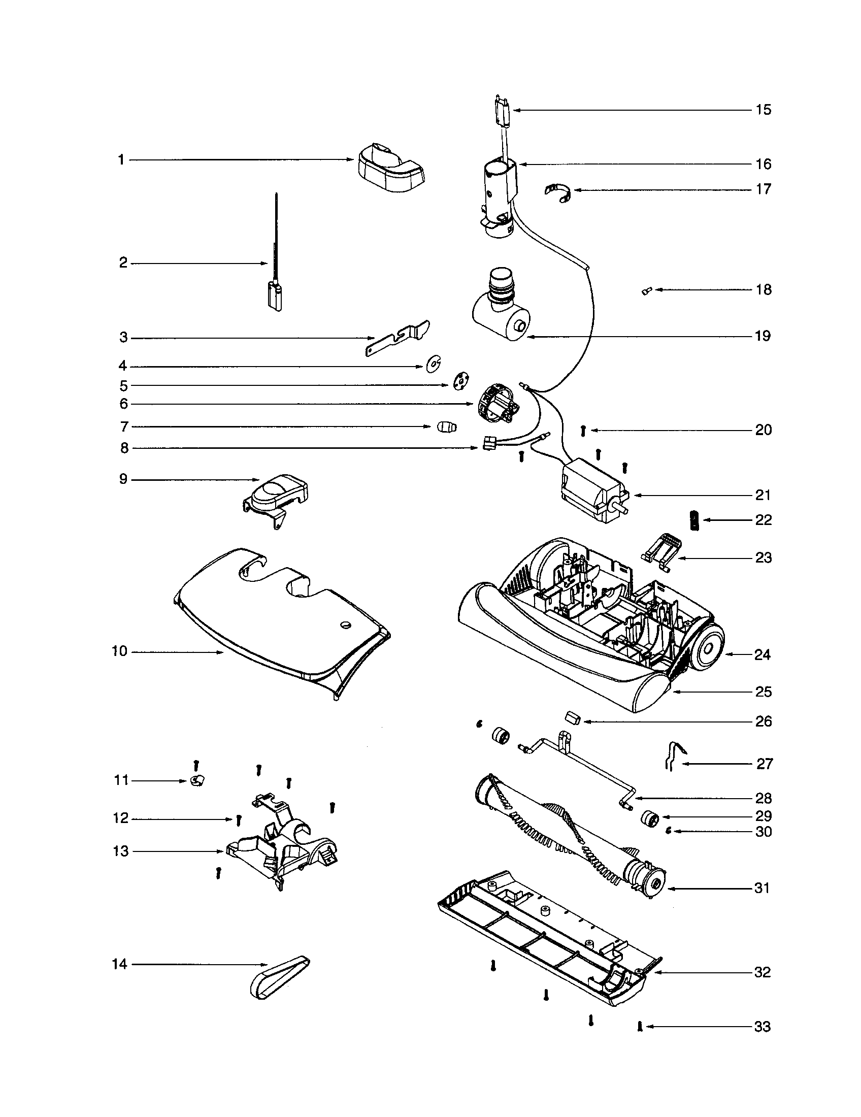 Electrolux EL6989A hoode/base/wheel diagram