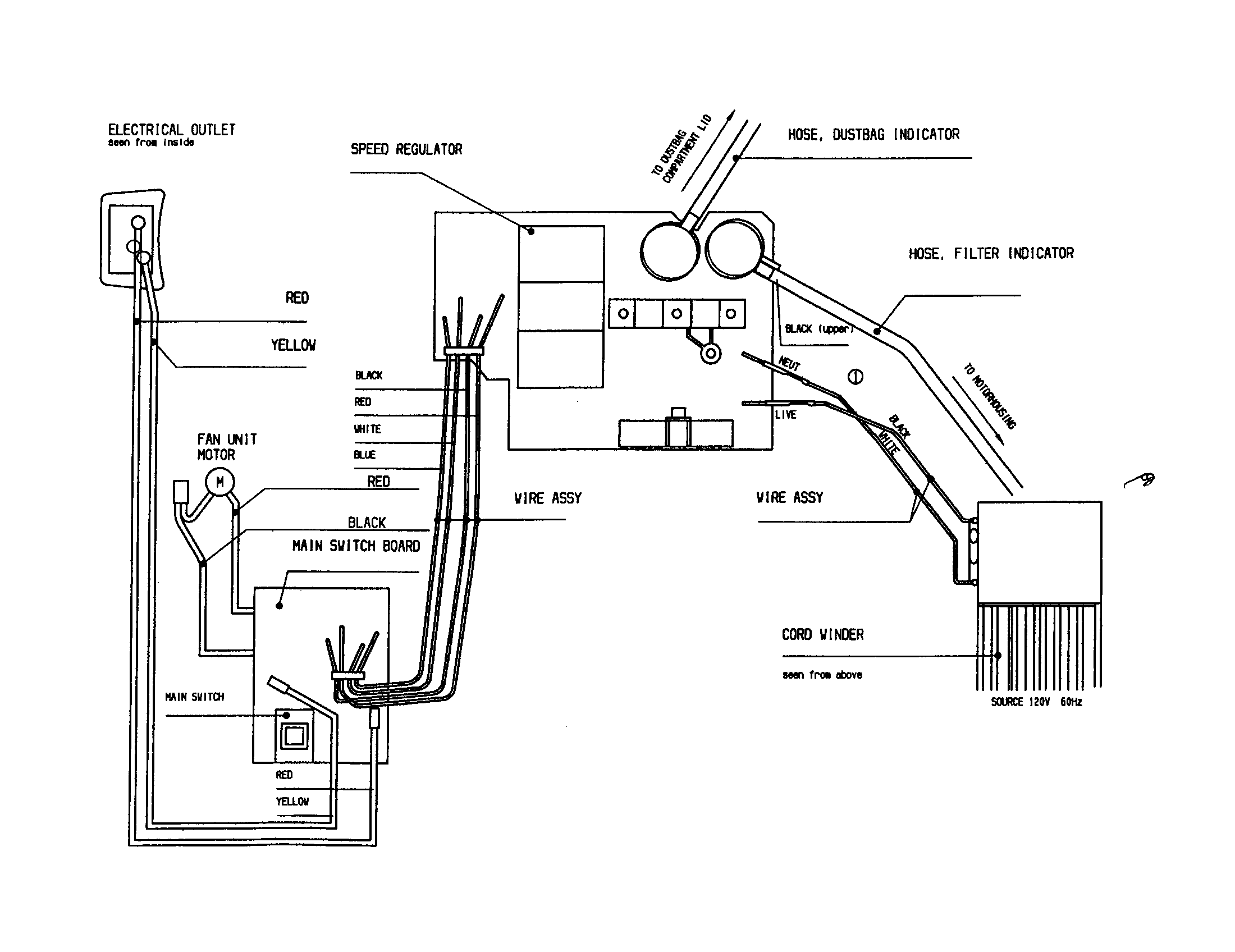 Electrolux EL6989A wiring diagram diagram