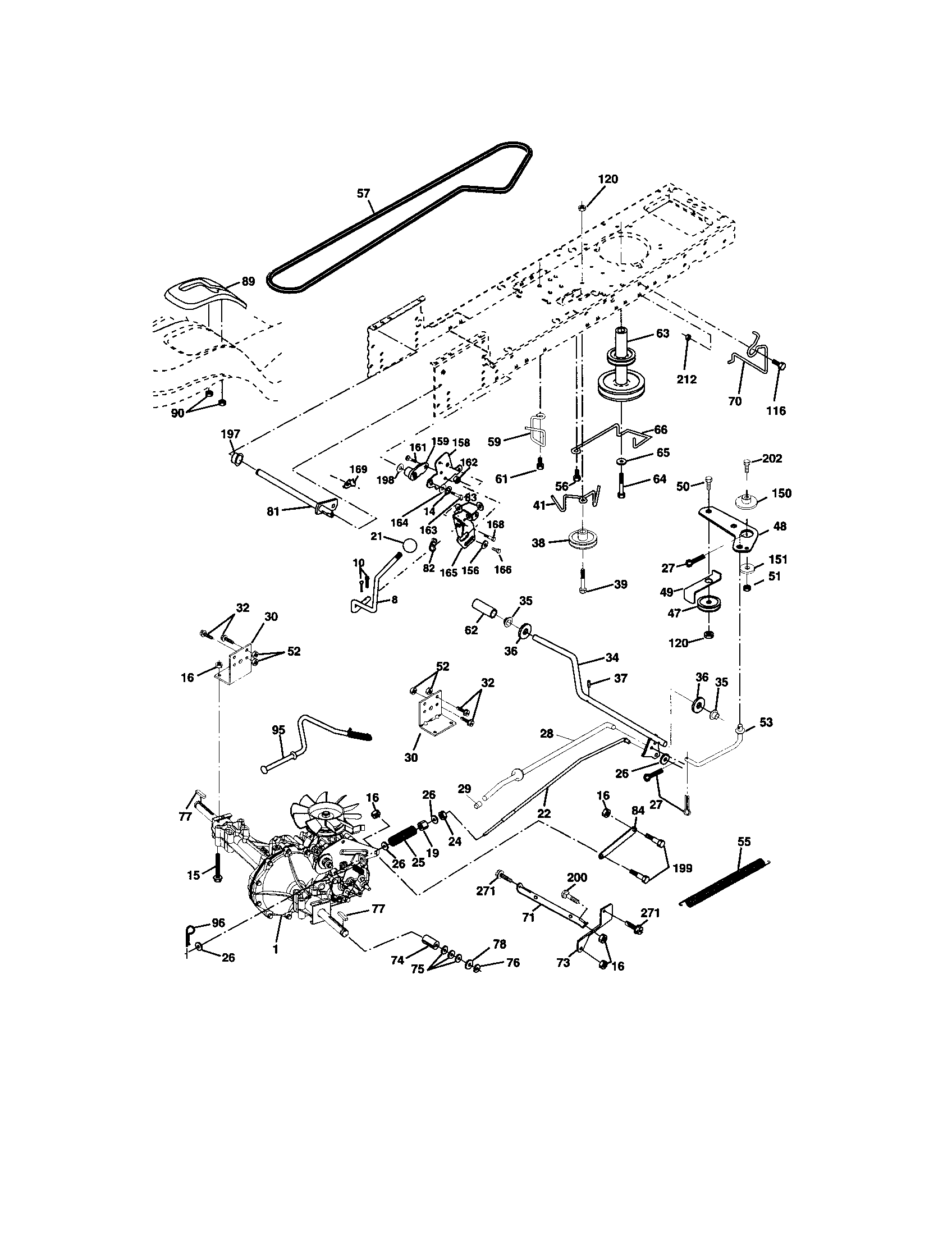 Craftsman 917273820 ground drive diagram