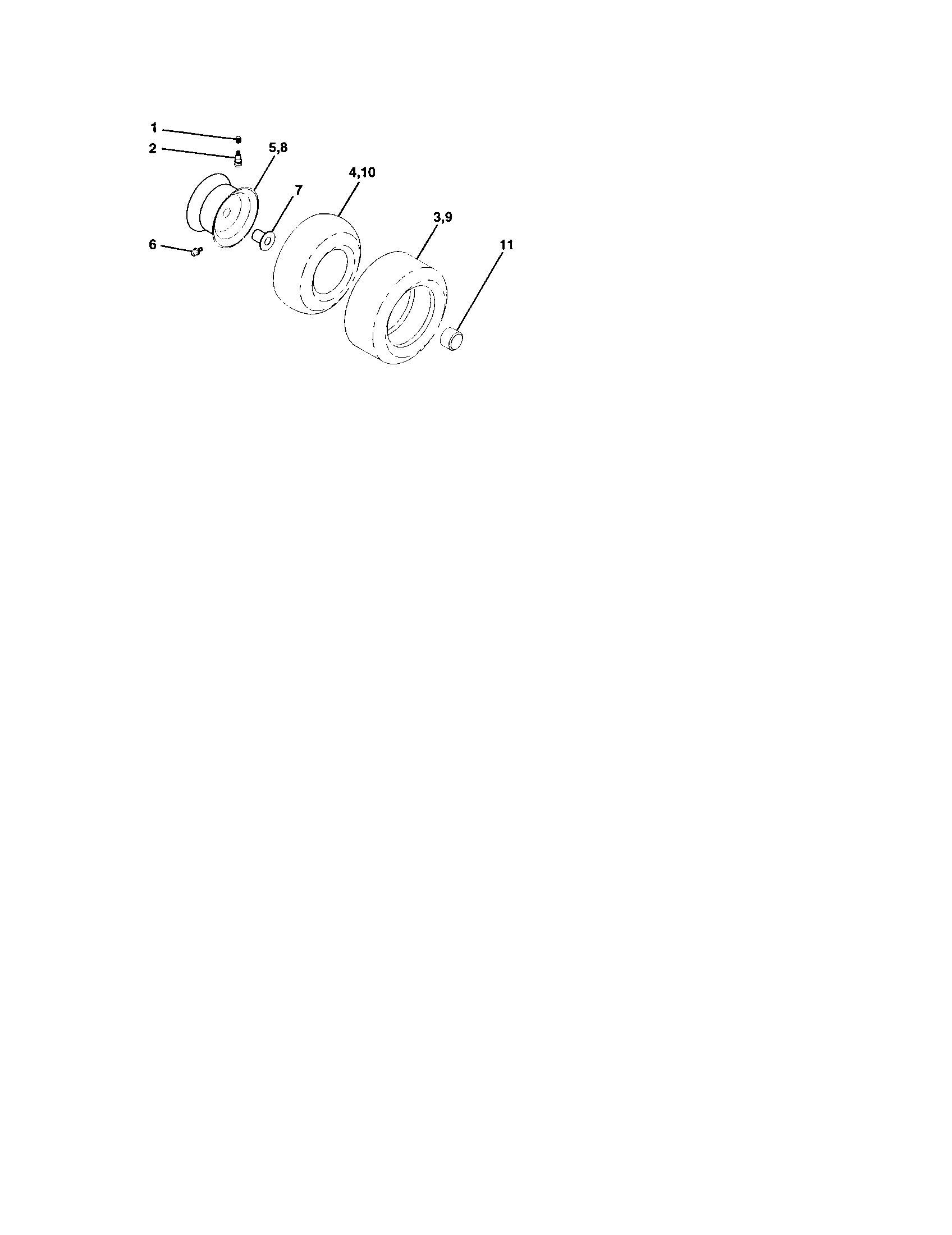 Craftsman 917273820 wheels and tires diagram