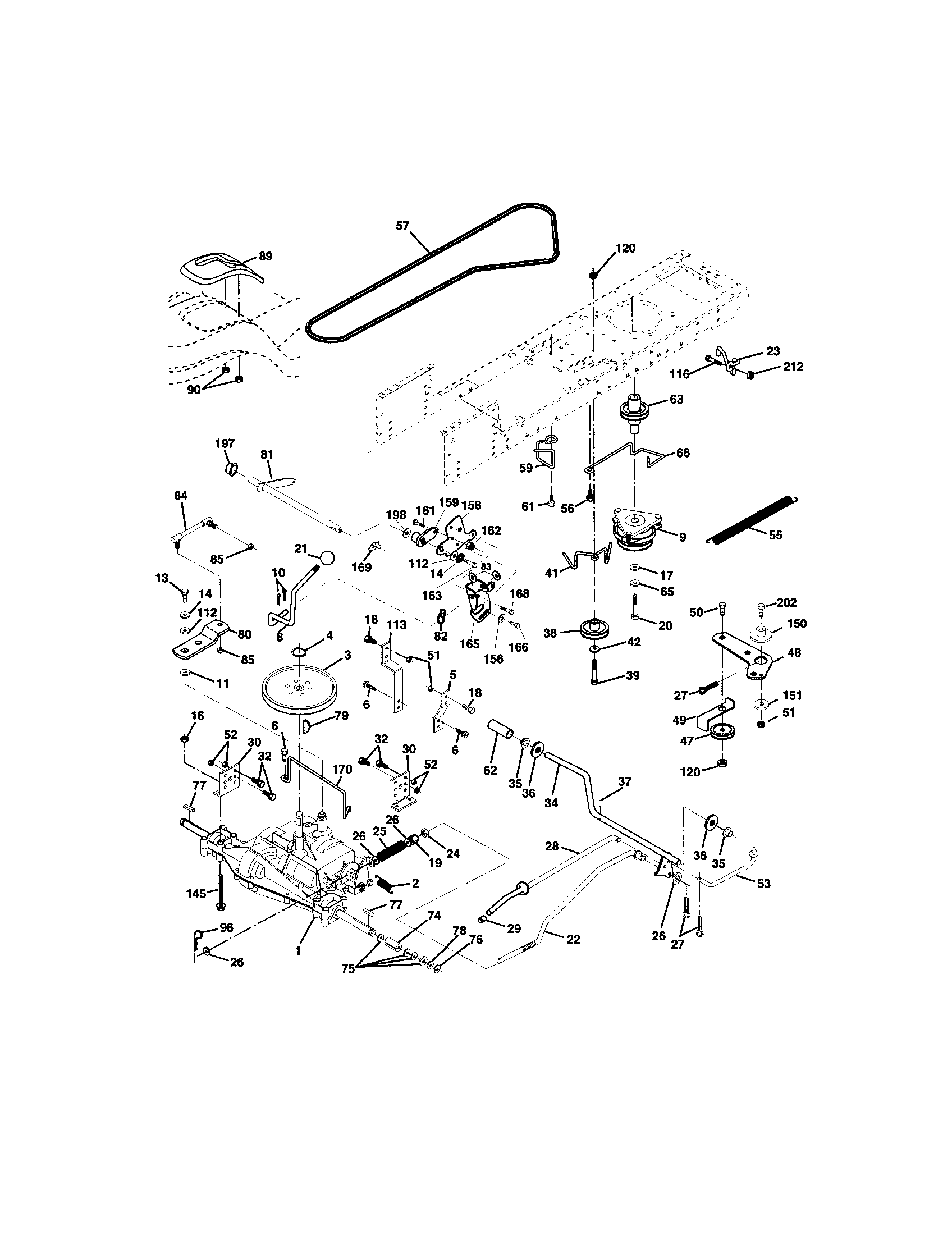 Craftsman 917273610 ground-drive diagram