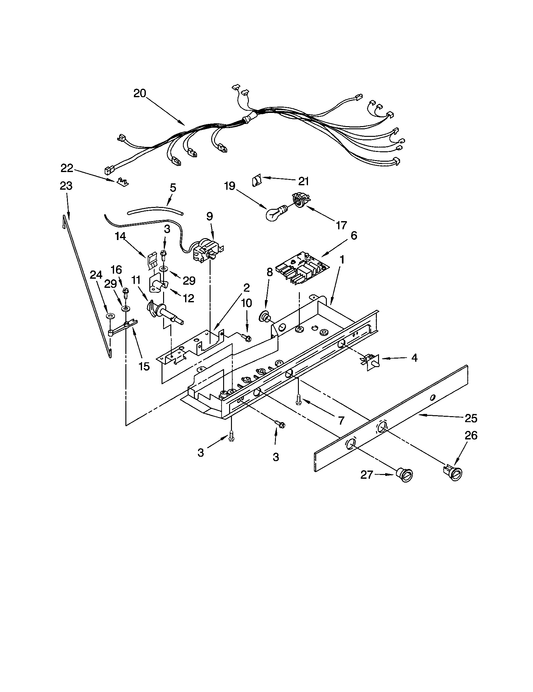 Kenmore 10653282300 control diagram