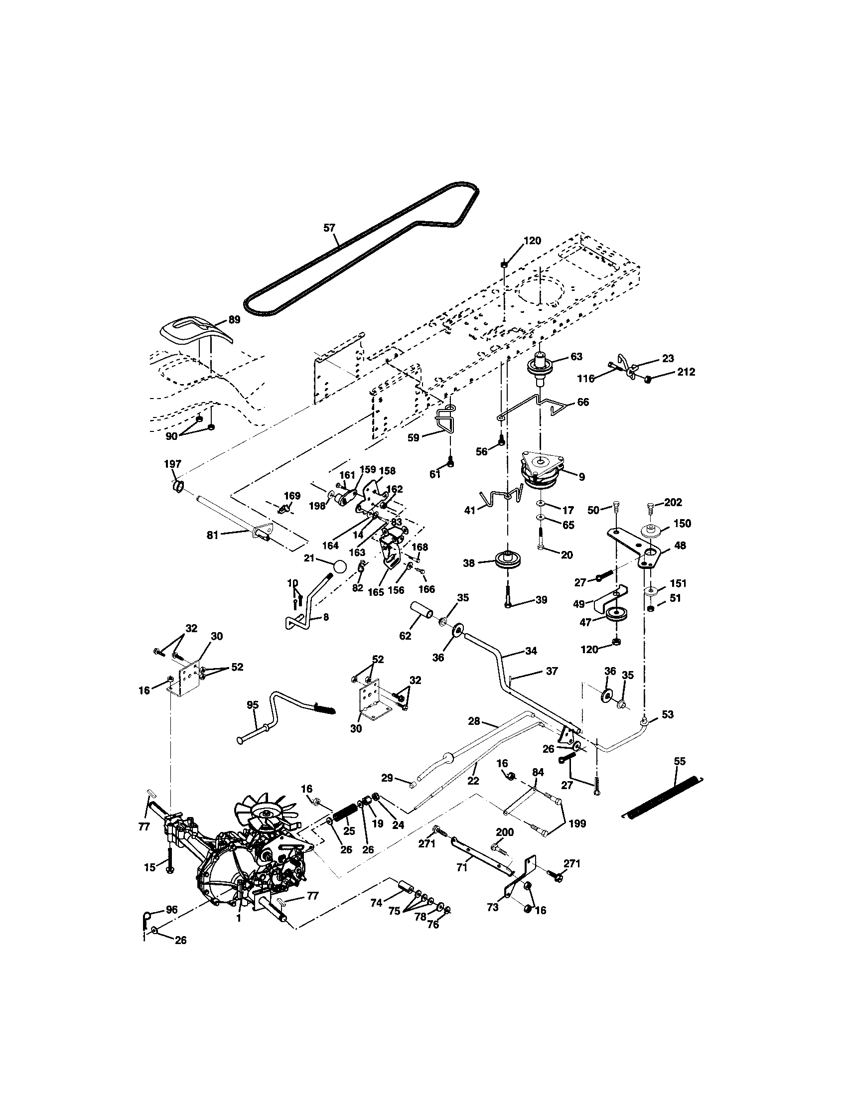Craftsman 917273620 ground drive diagram