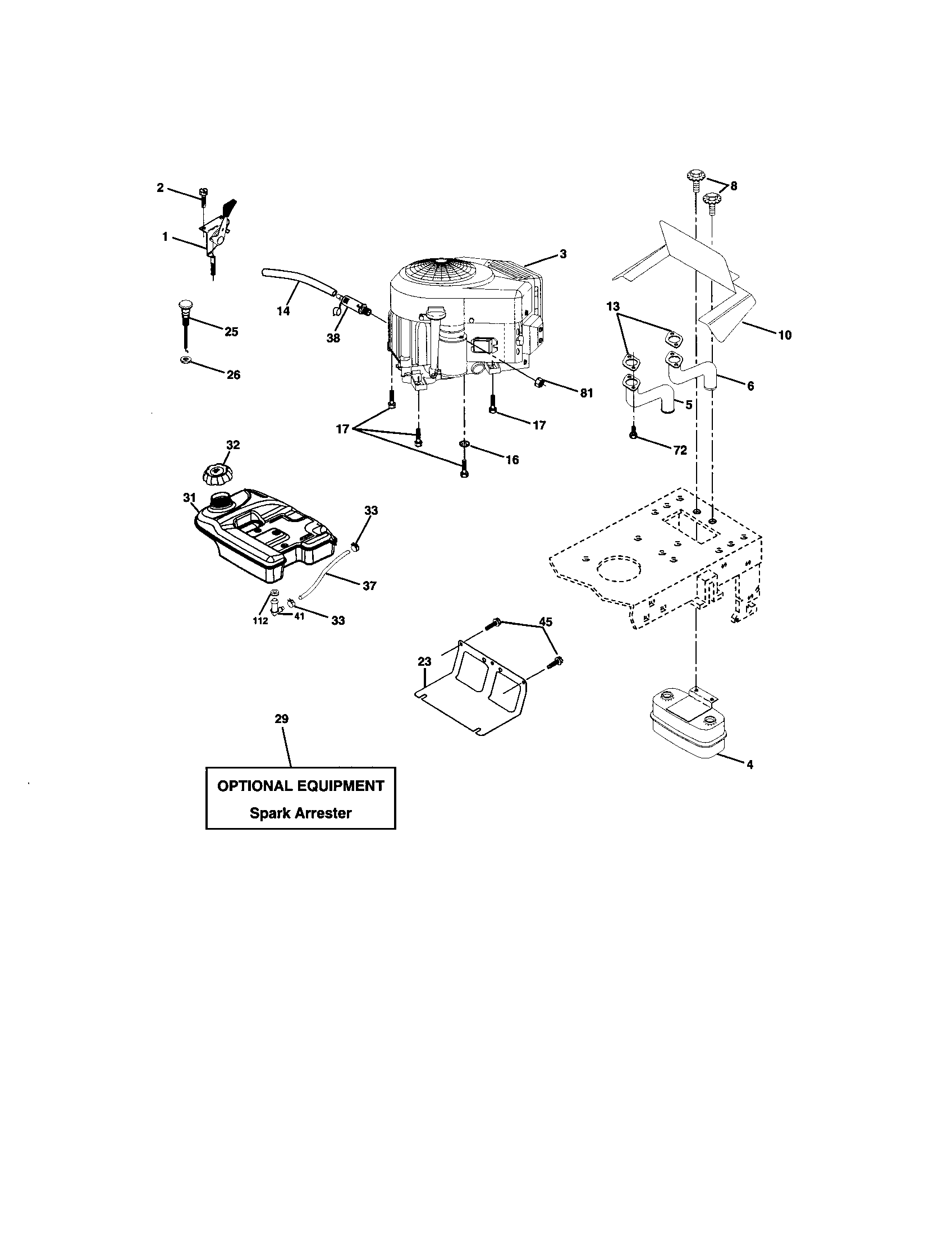 Craftsman 917273620 engine diagram