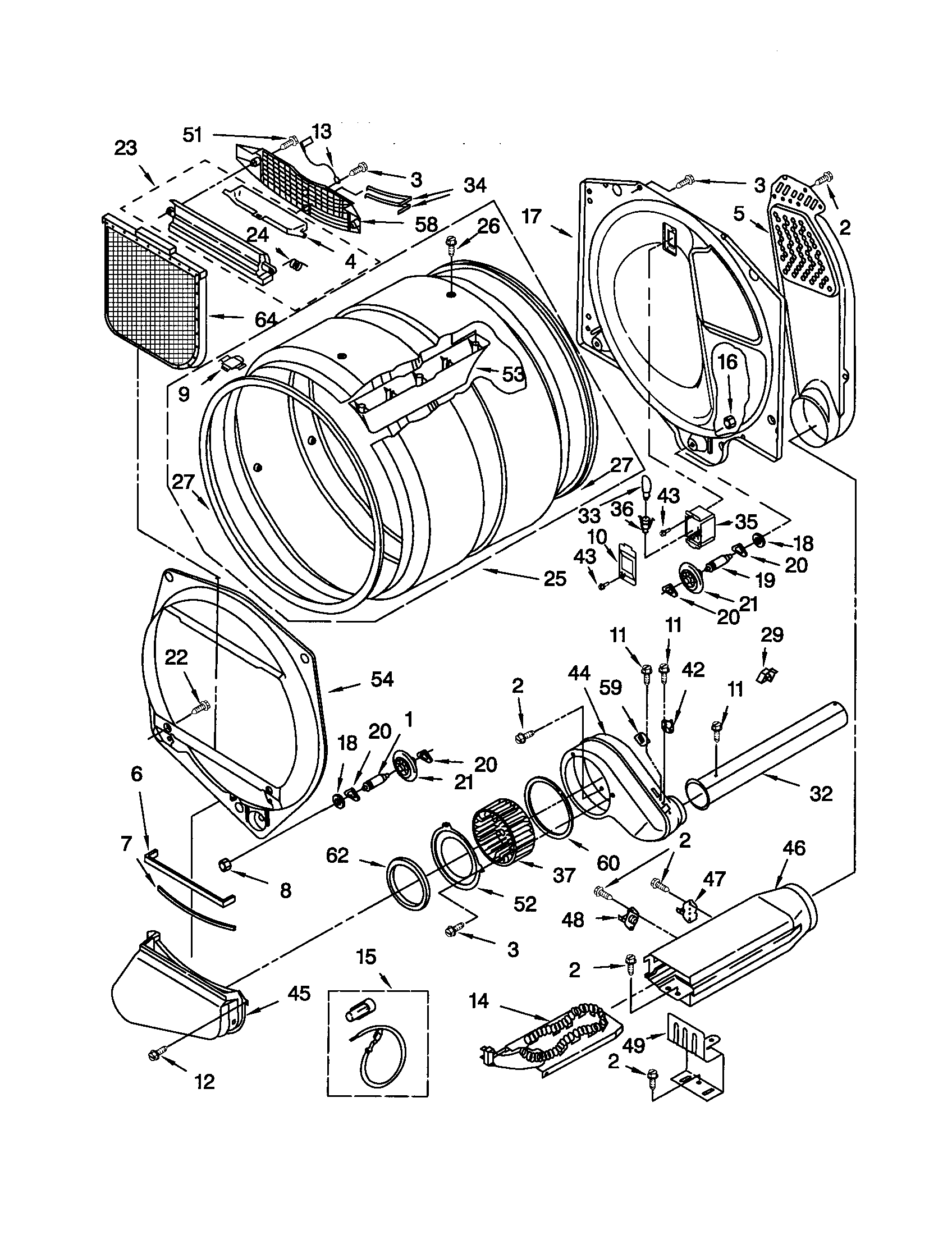 Kenmore 11064952300 bulkhead diagram