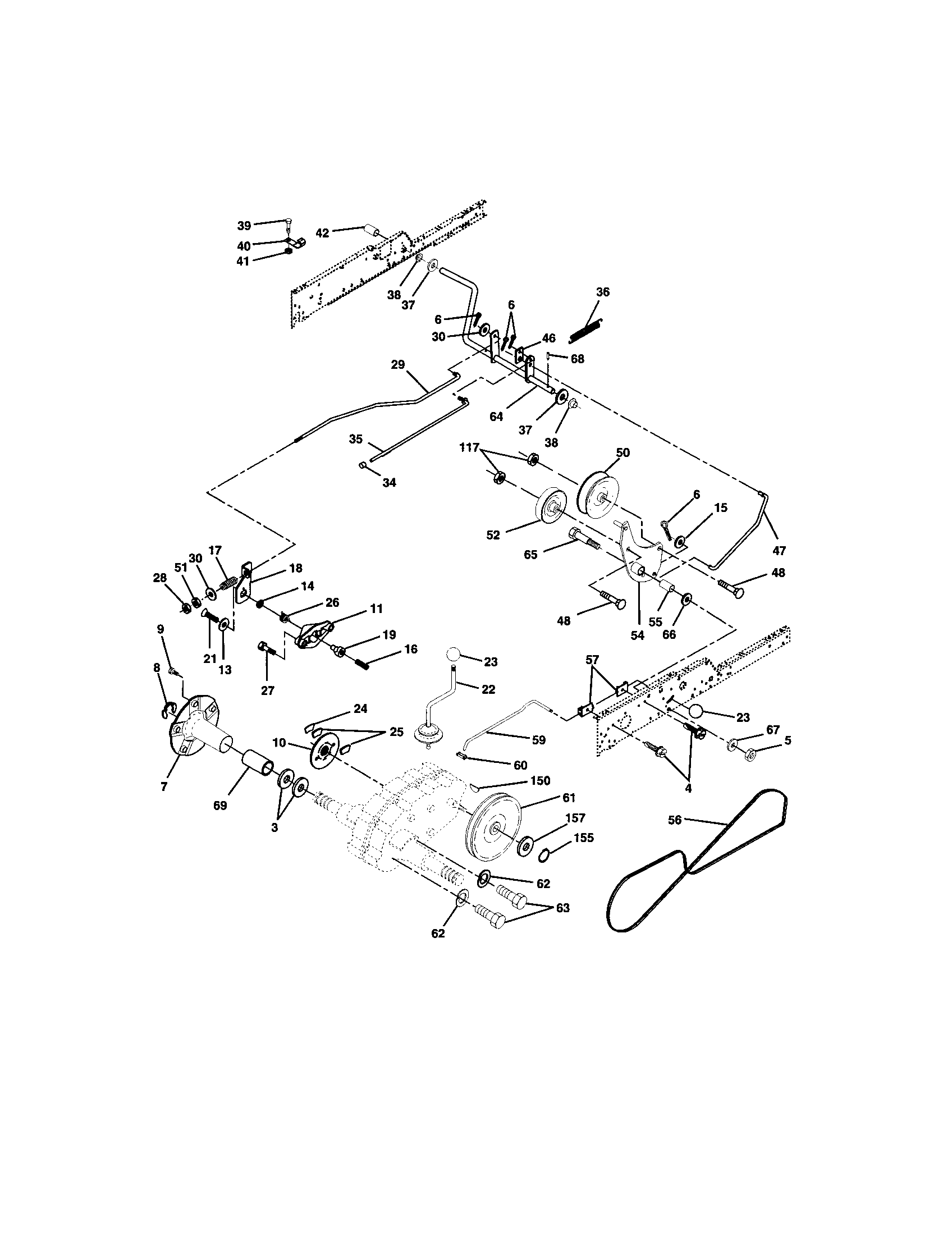 Craftsman 917276050 ground drive diagram