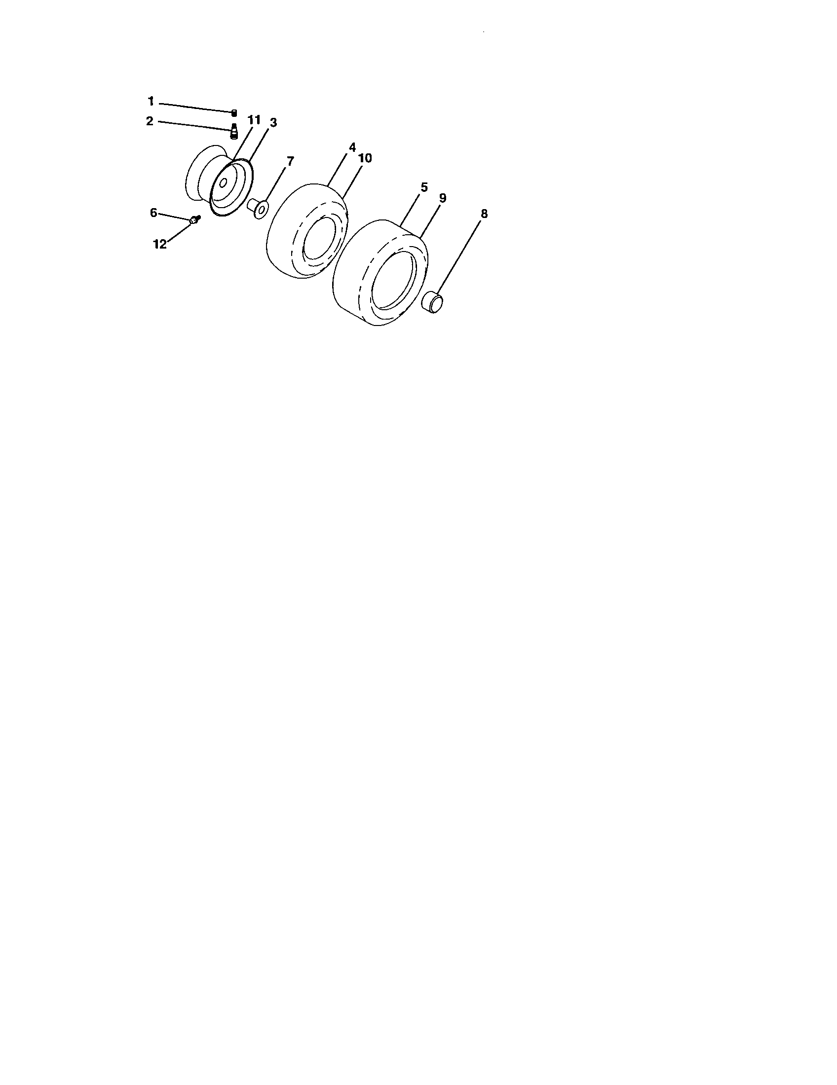 Craftsman 917276050 wheels and tires diagram