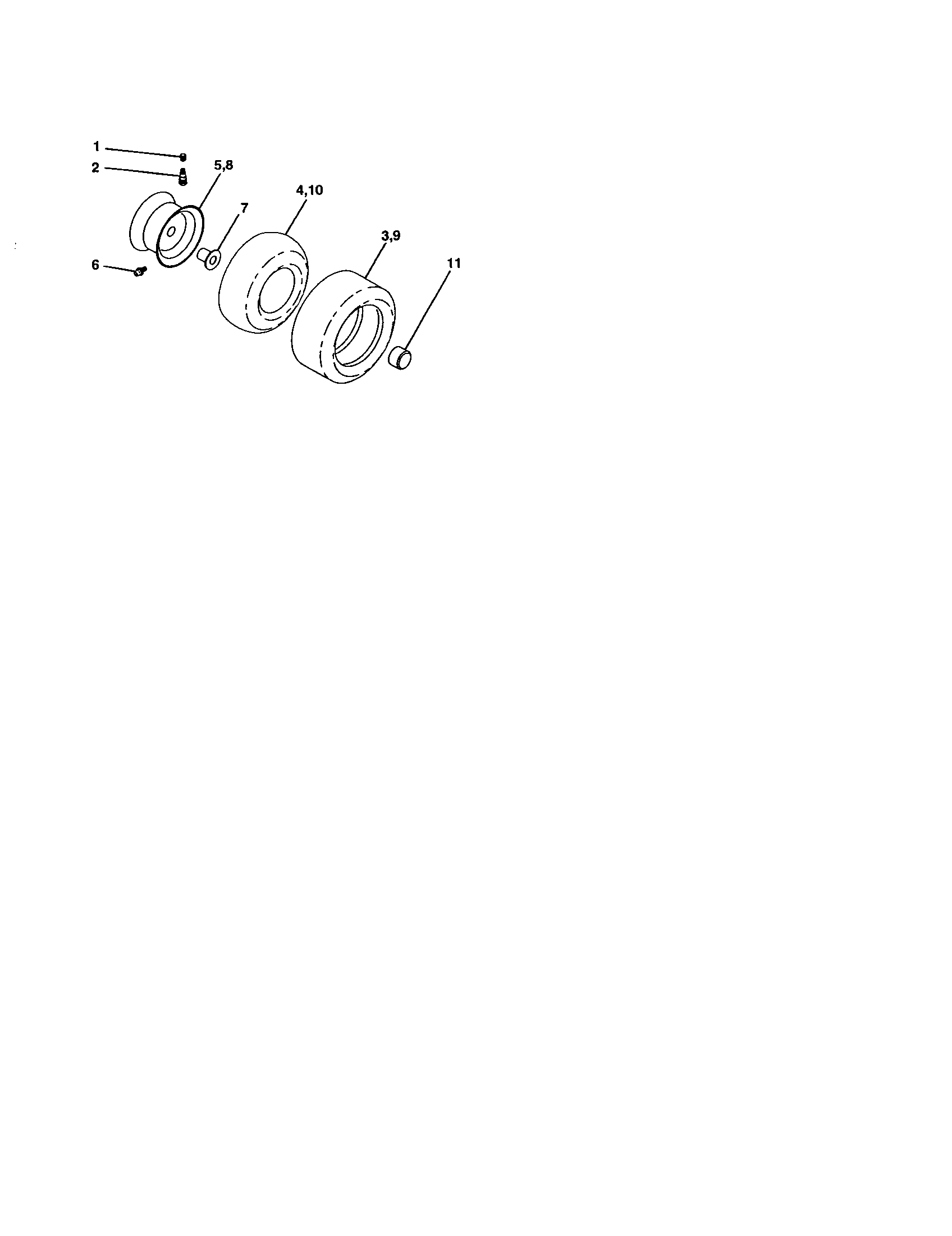 Rally RE11CRD (REQ11CRDB) wheels and tires diagram