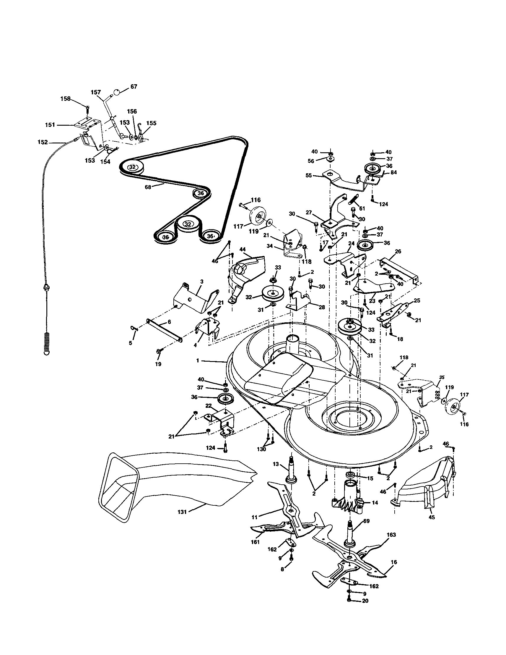 Rally RE11CRD (REQ11CRDB) mower diagram