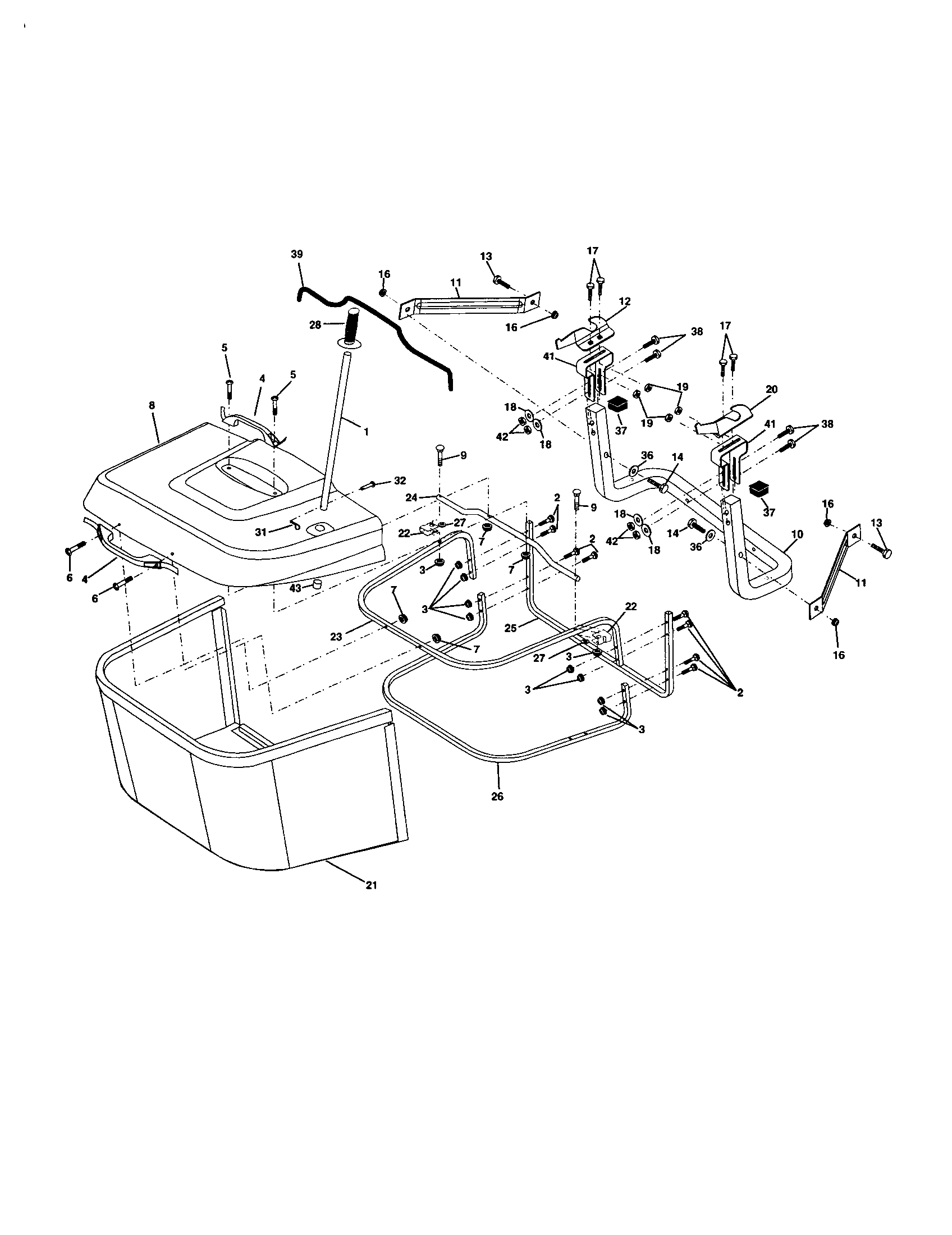 Rally RE11CRD (REQ11CRDB) bagger diagram