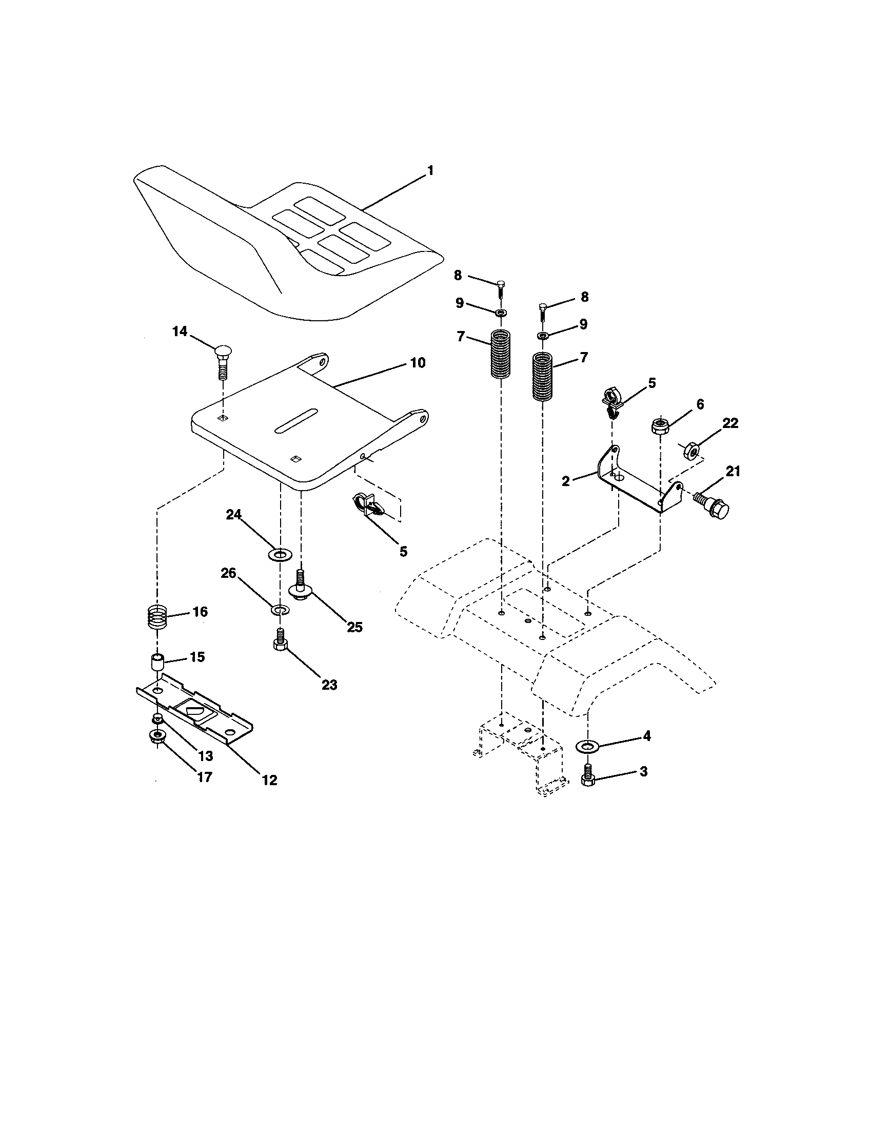 Rally RELTS3611B seat diagram