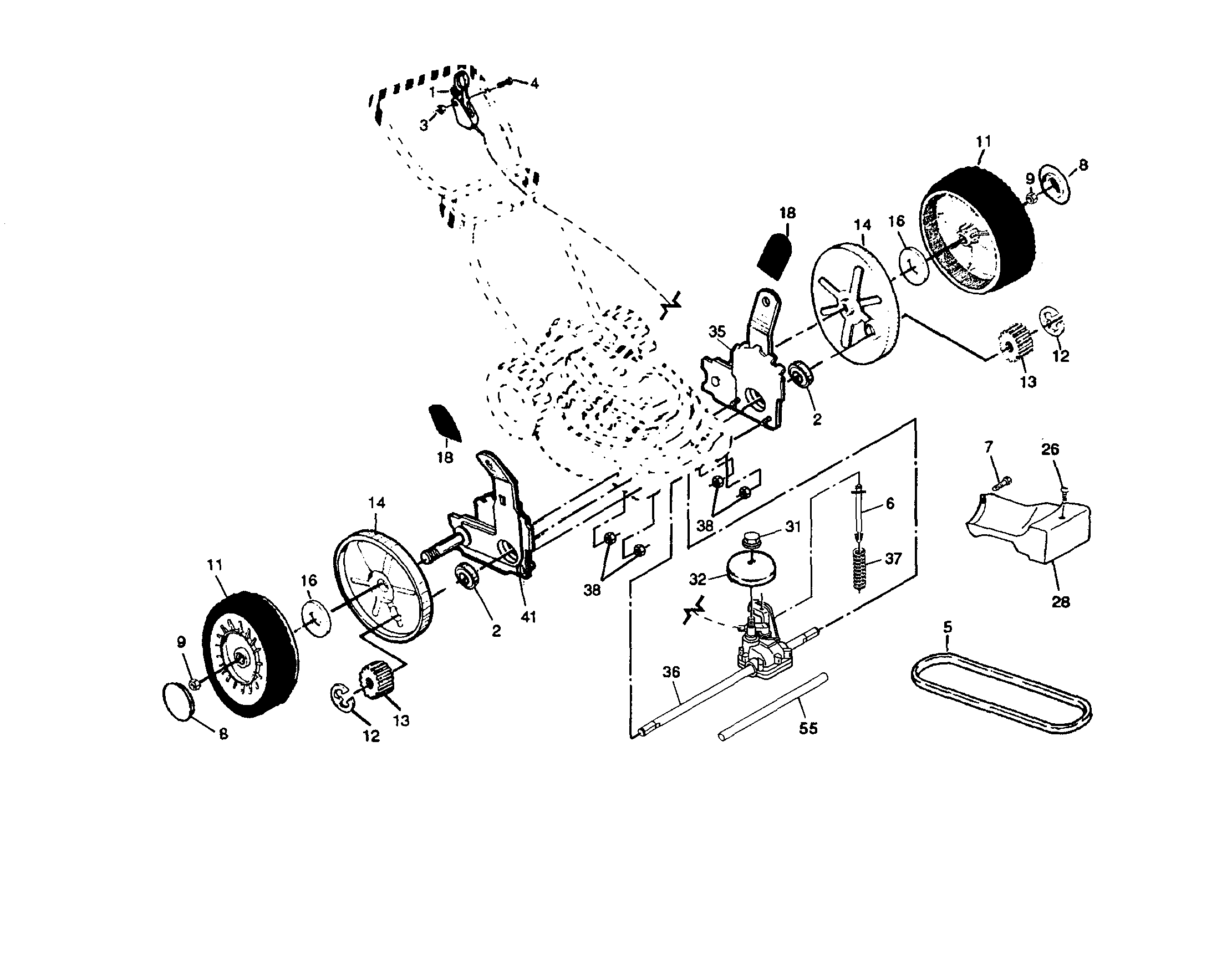 Weed Eater WE5TY22SE wheels/tires diagram