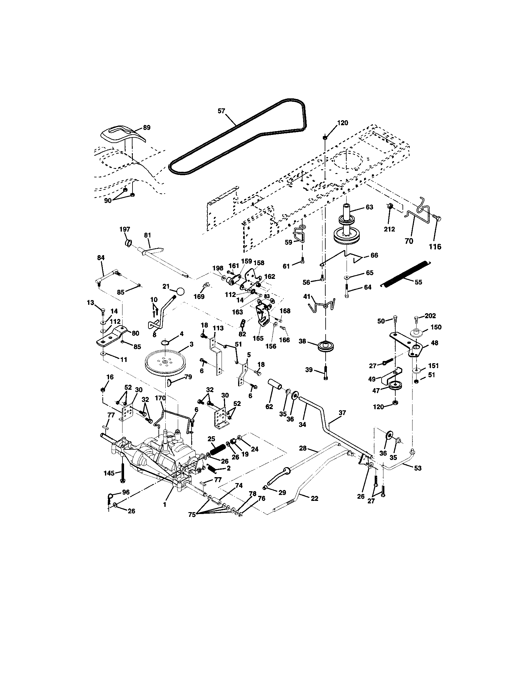 Craftsman 917273370 ground drive diagram